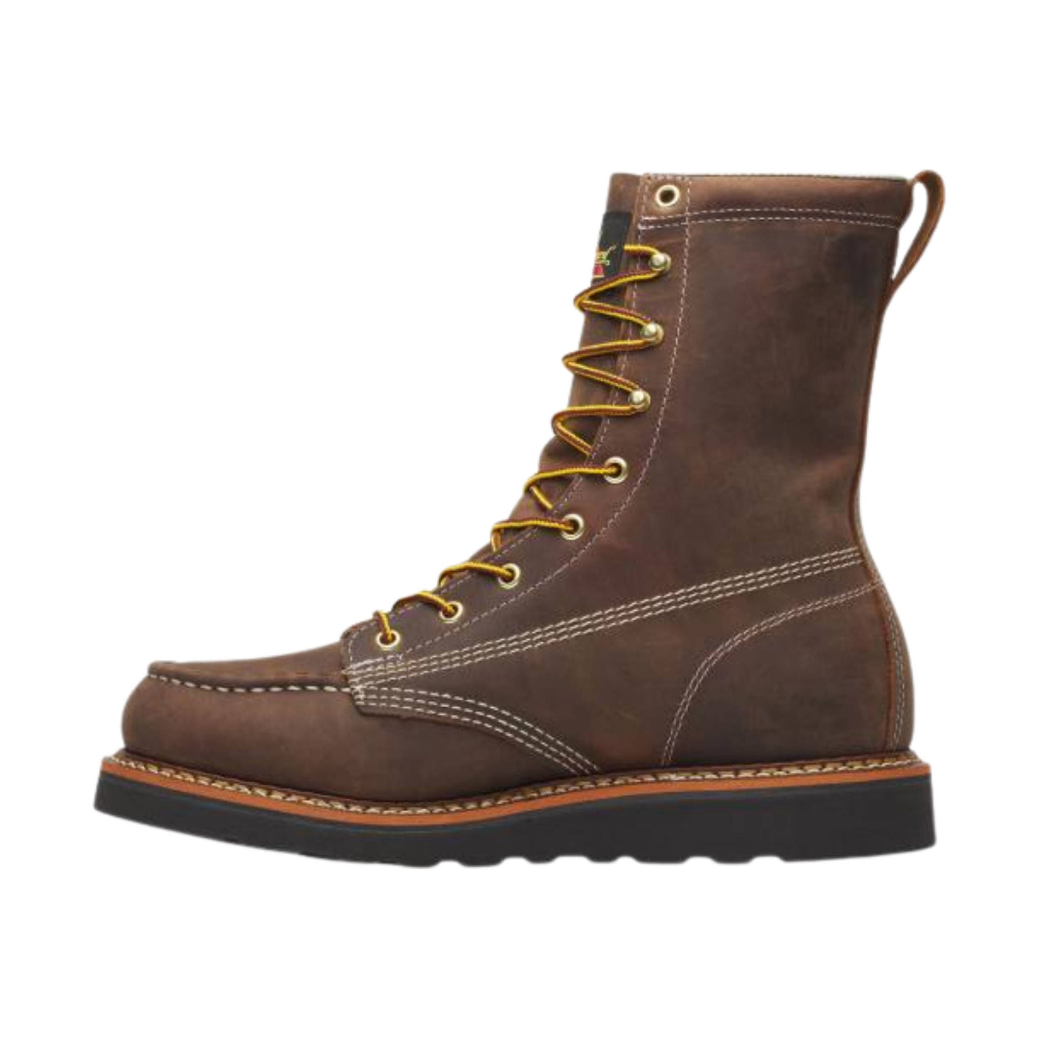 Thorogood Men's 8 Inch American Heritage Moc Black Wedge Work Boot - Brown by Lenny's Shoe & Apparel