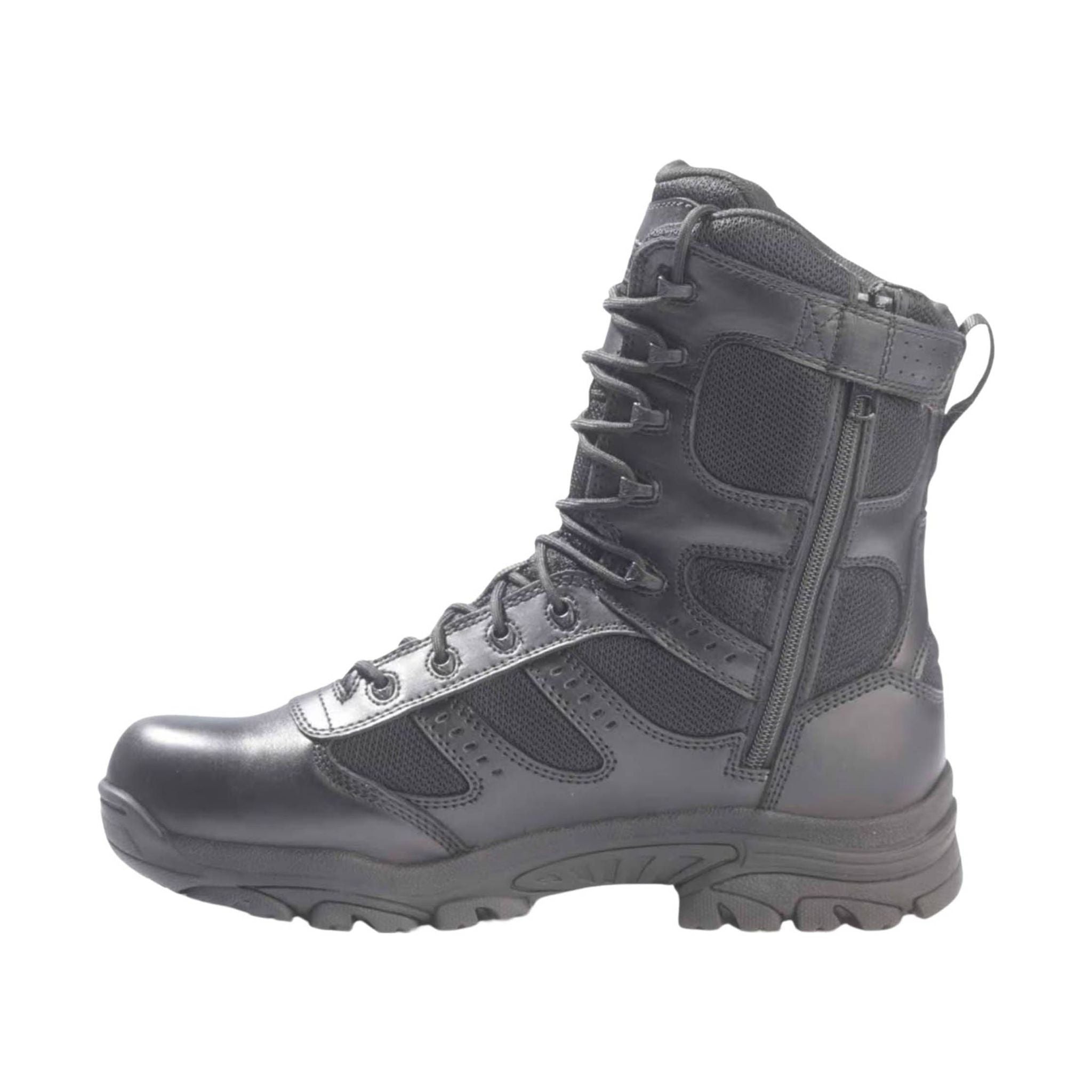 Thorogood Men's 8 Inch Side Zip Waterproof Composite Toe Work Boot - Black by Lenny's Shoe & Apparel