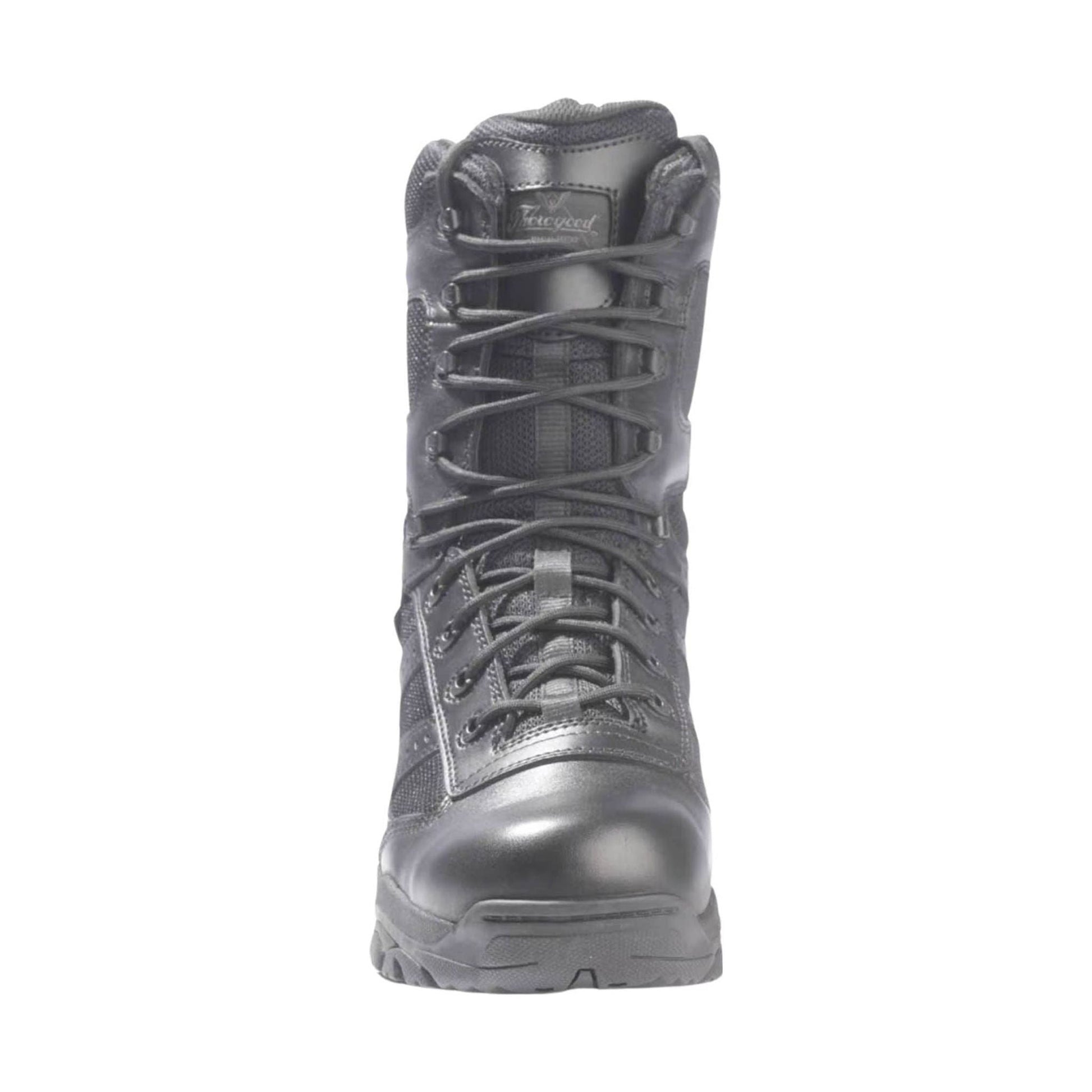 Thorogood Men's 8 Inch Side Zip Waterproof Composite Toe Work Boot - Black by Lenny's Shoe & Apparel