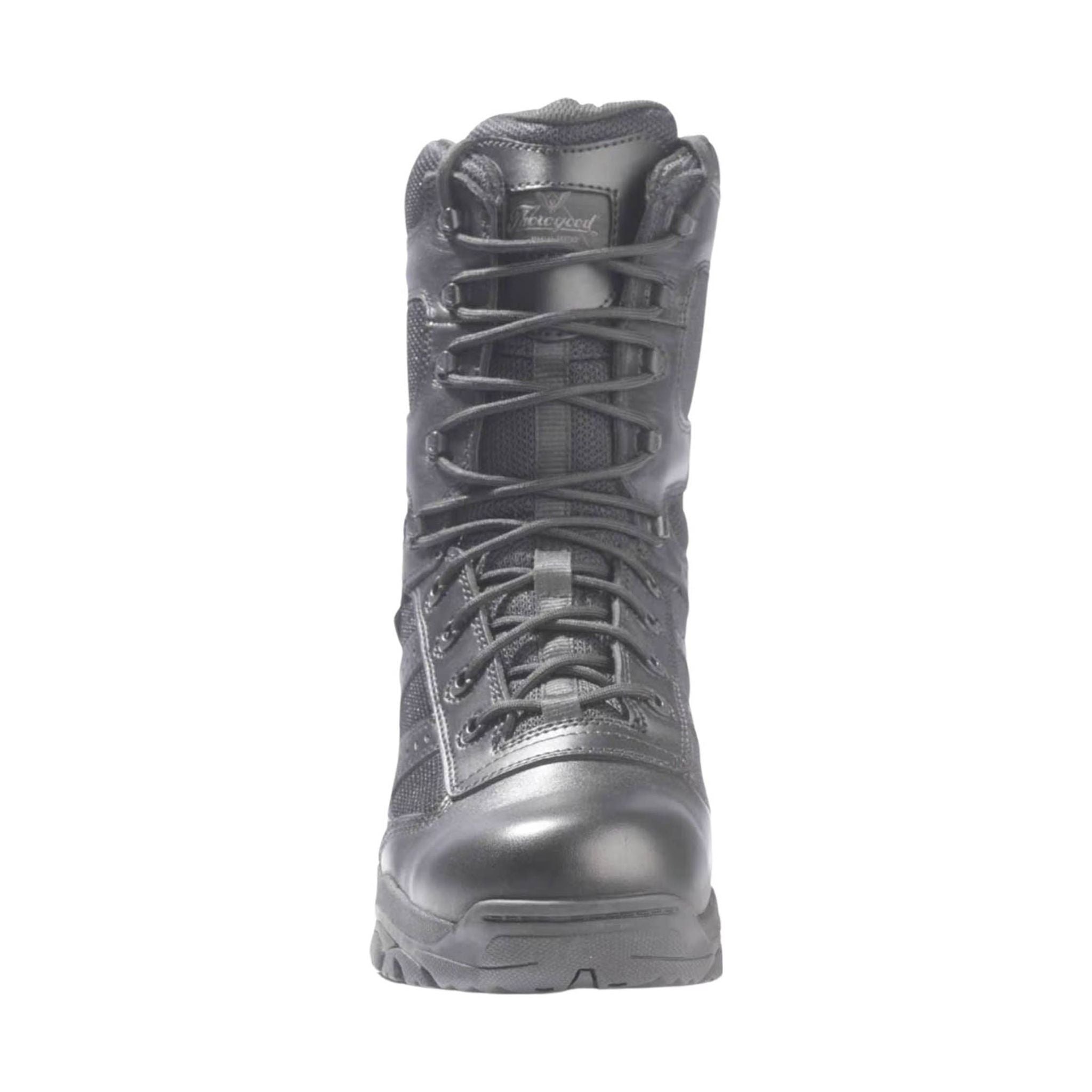 Thorogood Men's 8 Inch Side Zip Waterproof Composite Toe Work Boot - Black by Lenny's Shoe & Apparel