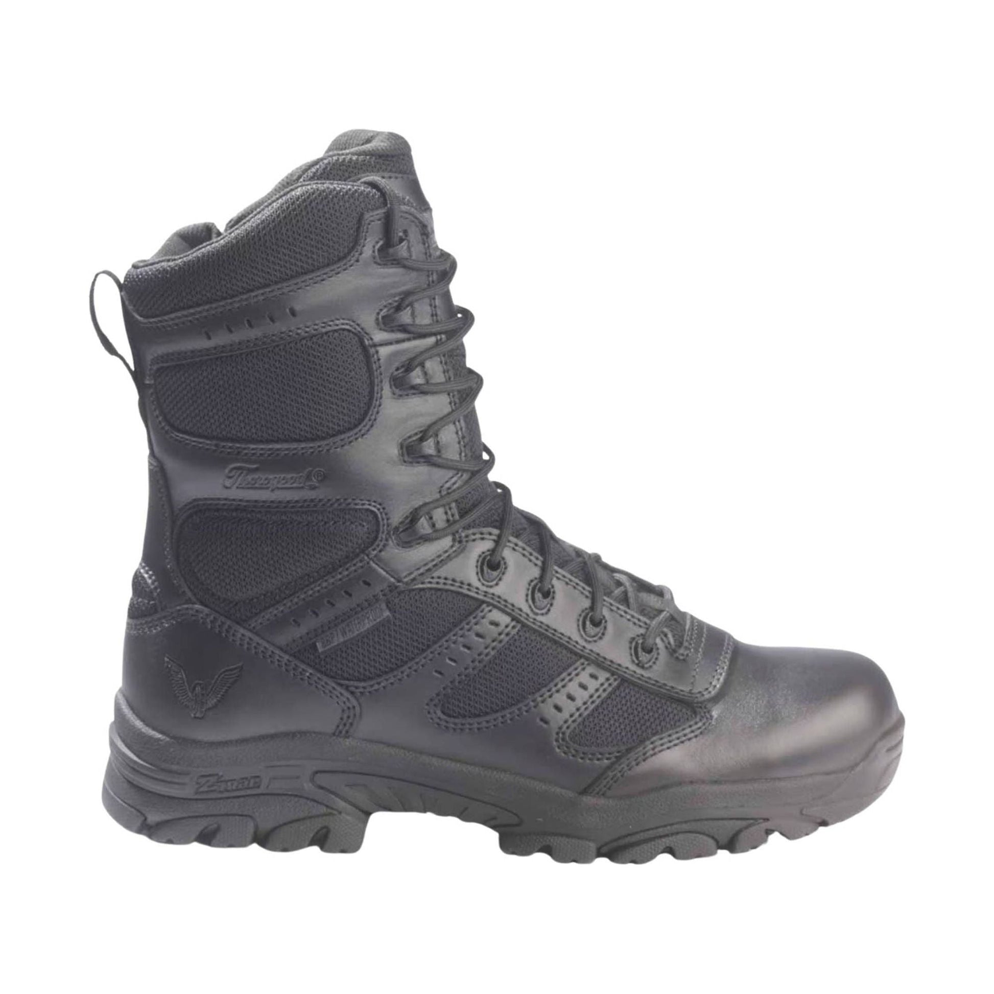 Thorogood Men's 8 Inch Side Zip Waterproof Composite Toe Work Boot - Black by Lenny's Shoe & Apparel