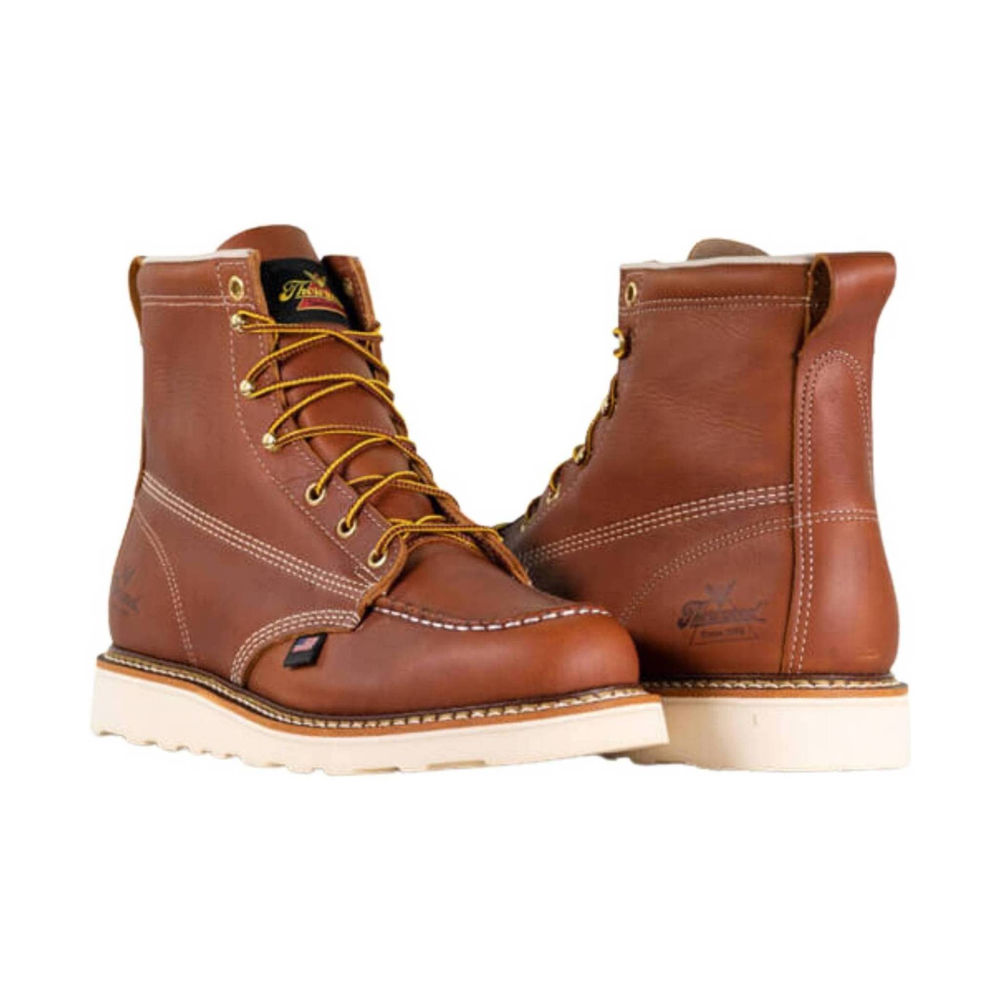 Thorogood Men's American Heritage 6 Inch Moc Soft Toe Work Boot - Tobacco by Lenny's Shoe & Apparel