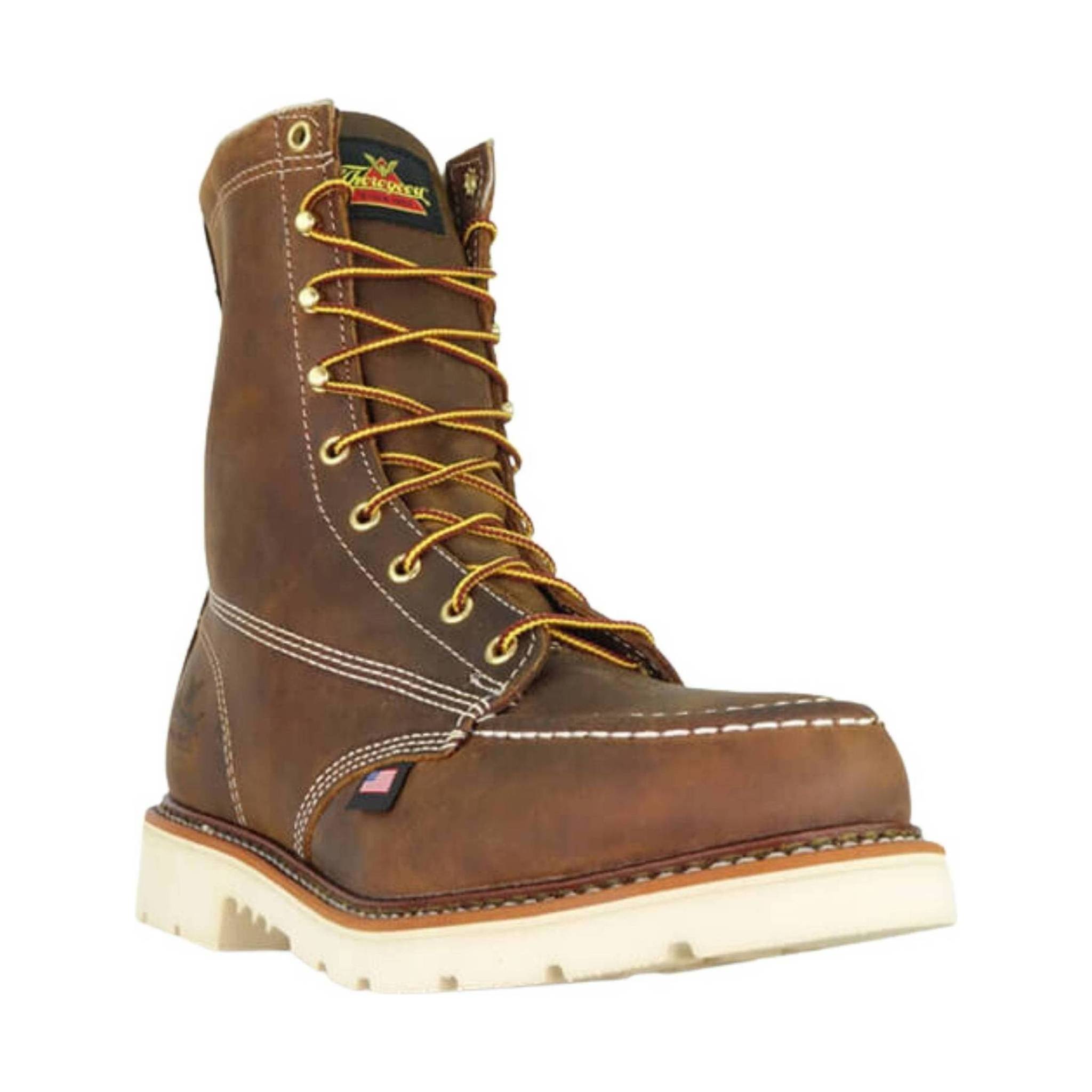 Thorogood Men's American Heritage 8 Inch Moc Steel Toe Work Boot - Crazy Horse by Lenny's Shoe & Apparel