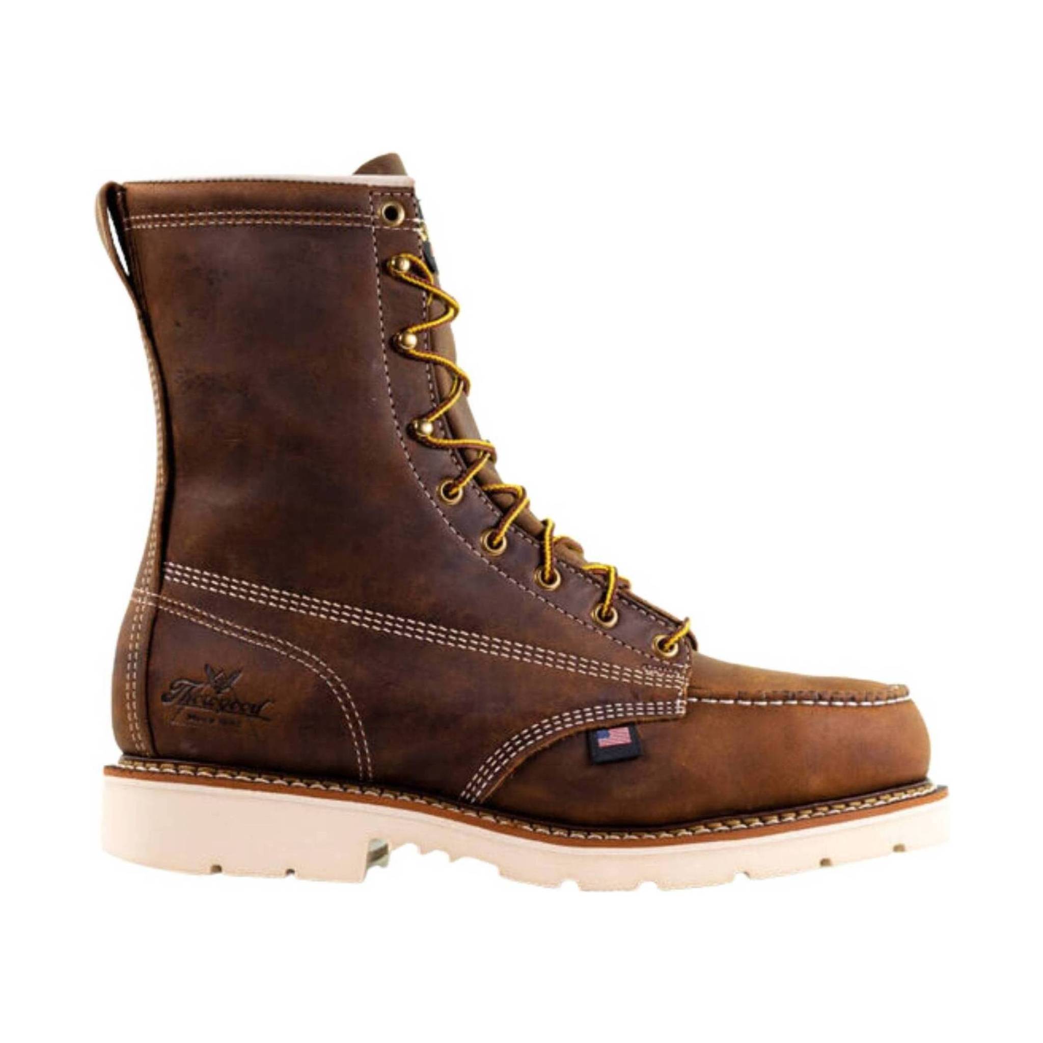 Thorogood Men's American Heritage 8 Inch Moc Steel Toe Work Boot - Crazy Horse by Lenny's Shoe & Apparel