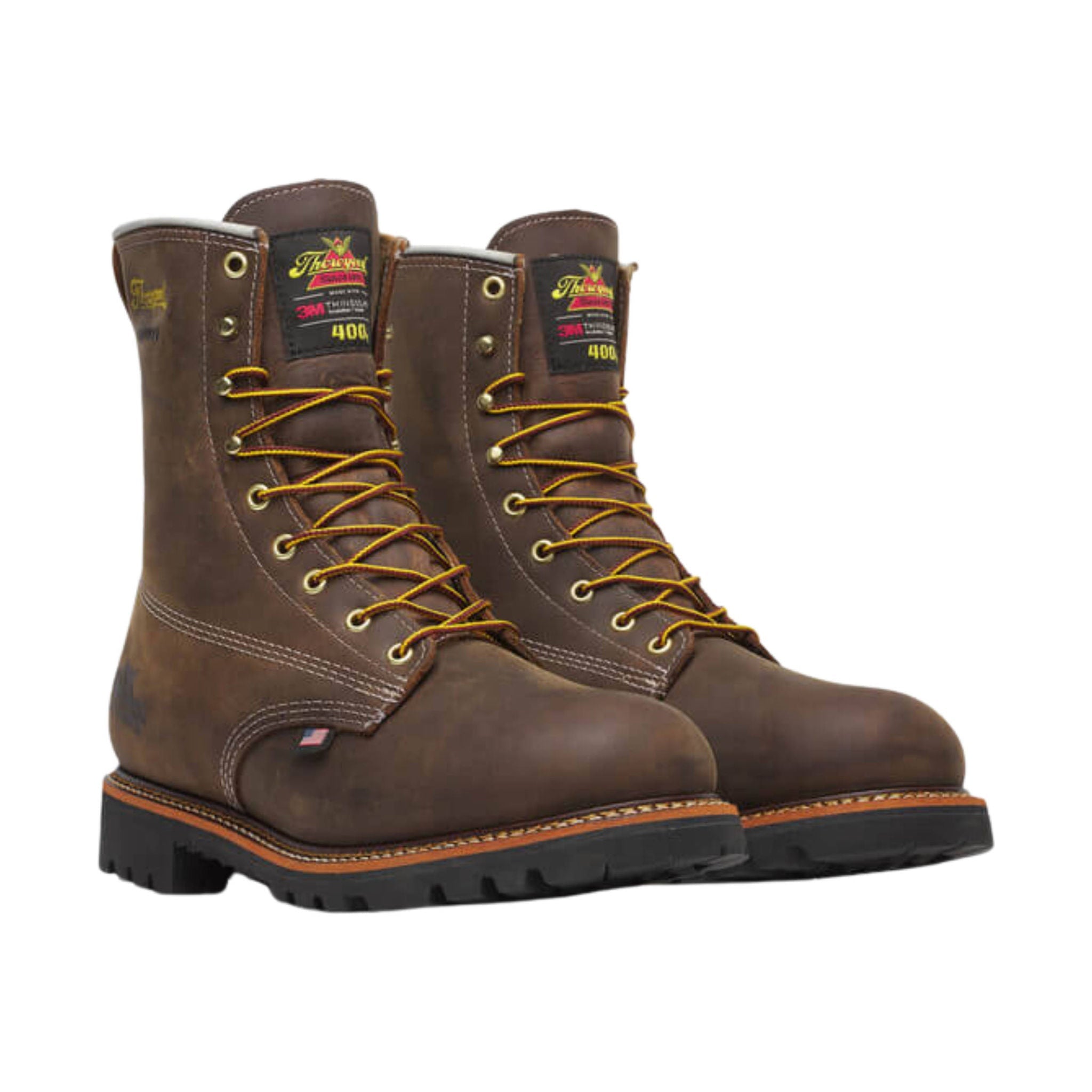 Thorogood Men's American Legacy Waterproof 400G Insulated 8 Inch Work Boot - Crazy Horse by Lenny's Shoe & Apparel