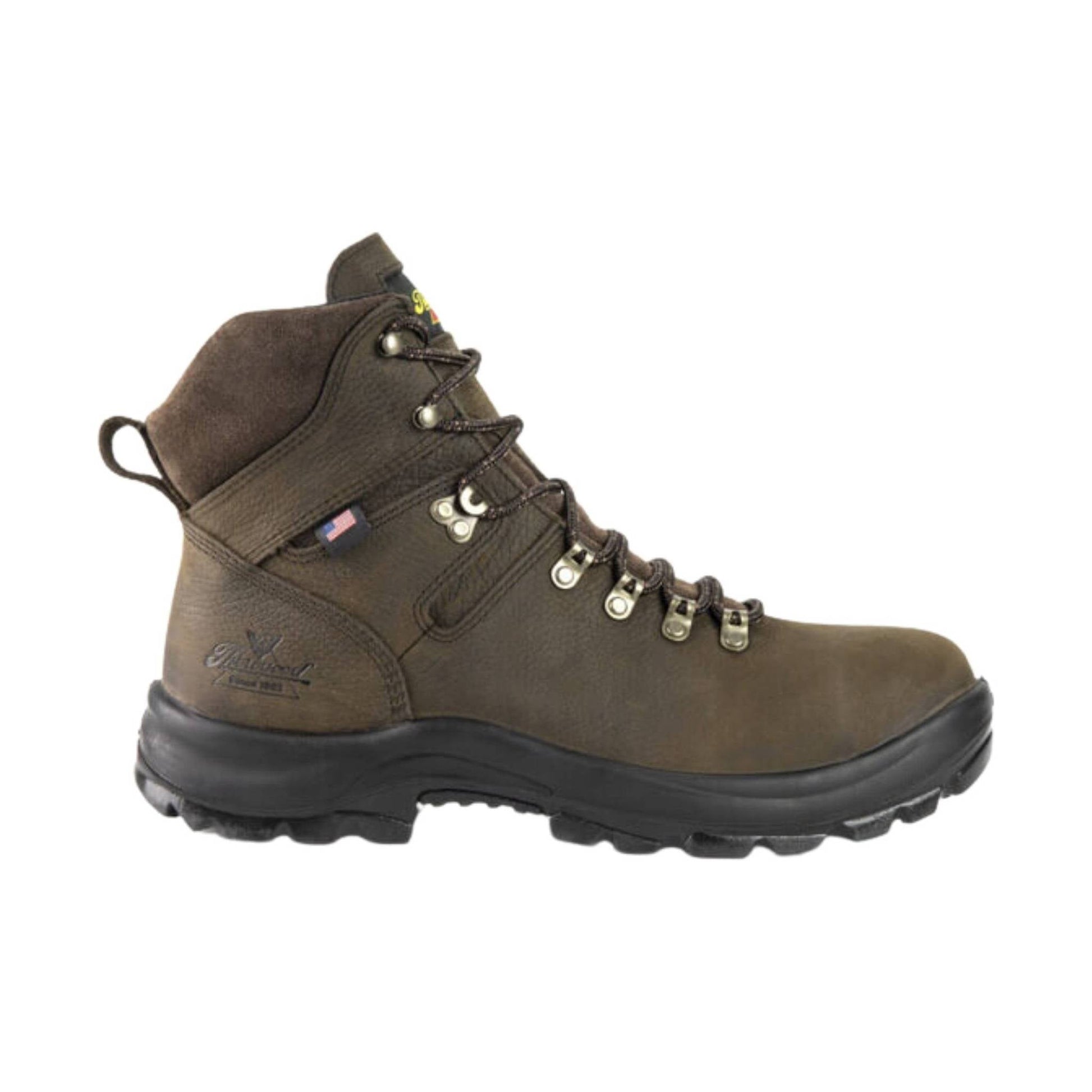 Thorogood Men's American Union Waterproof 6 Inch Steel Toe Work Boot - Brown by Lenny's Shoe & Apparel