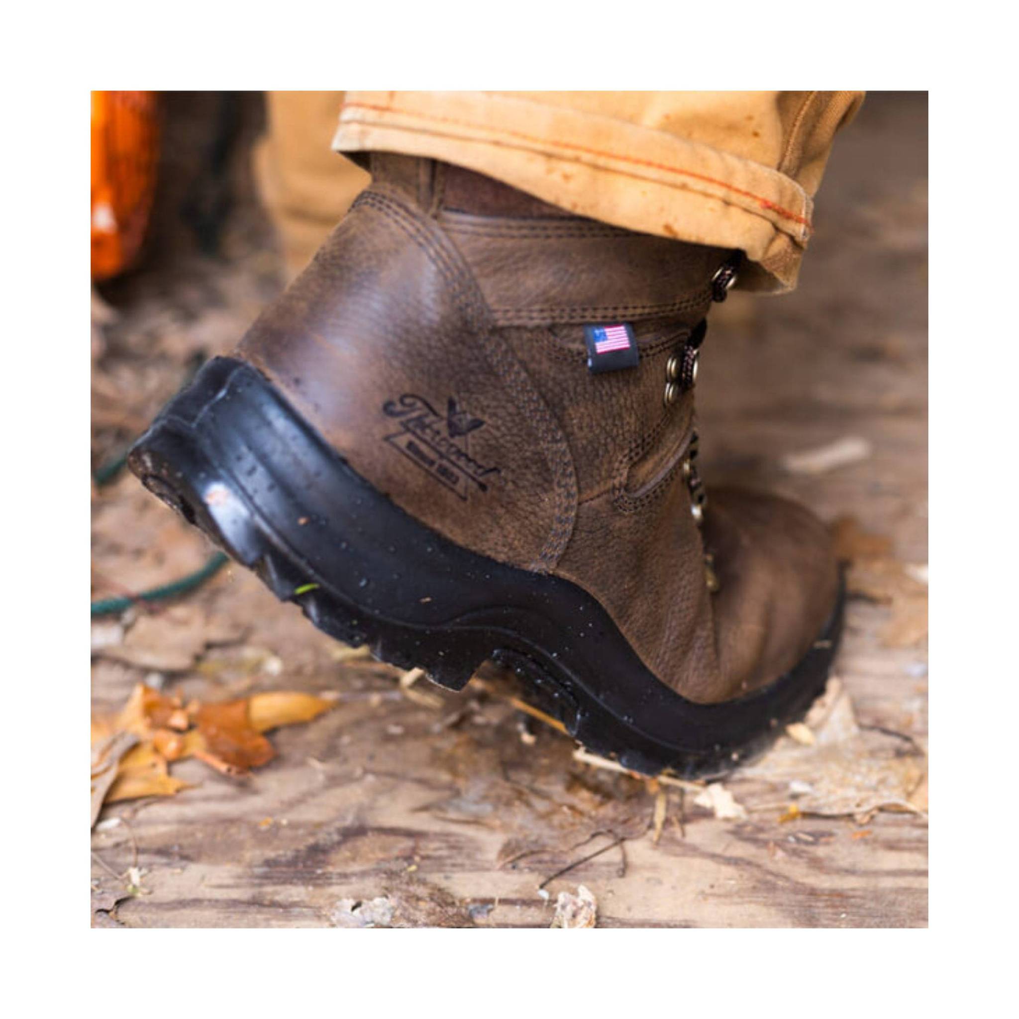Thorogood Men's American Union Waterproof 6 Inch Steel Toe Work Boot - Brown by Lenny's Shoe & Apparel