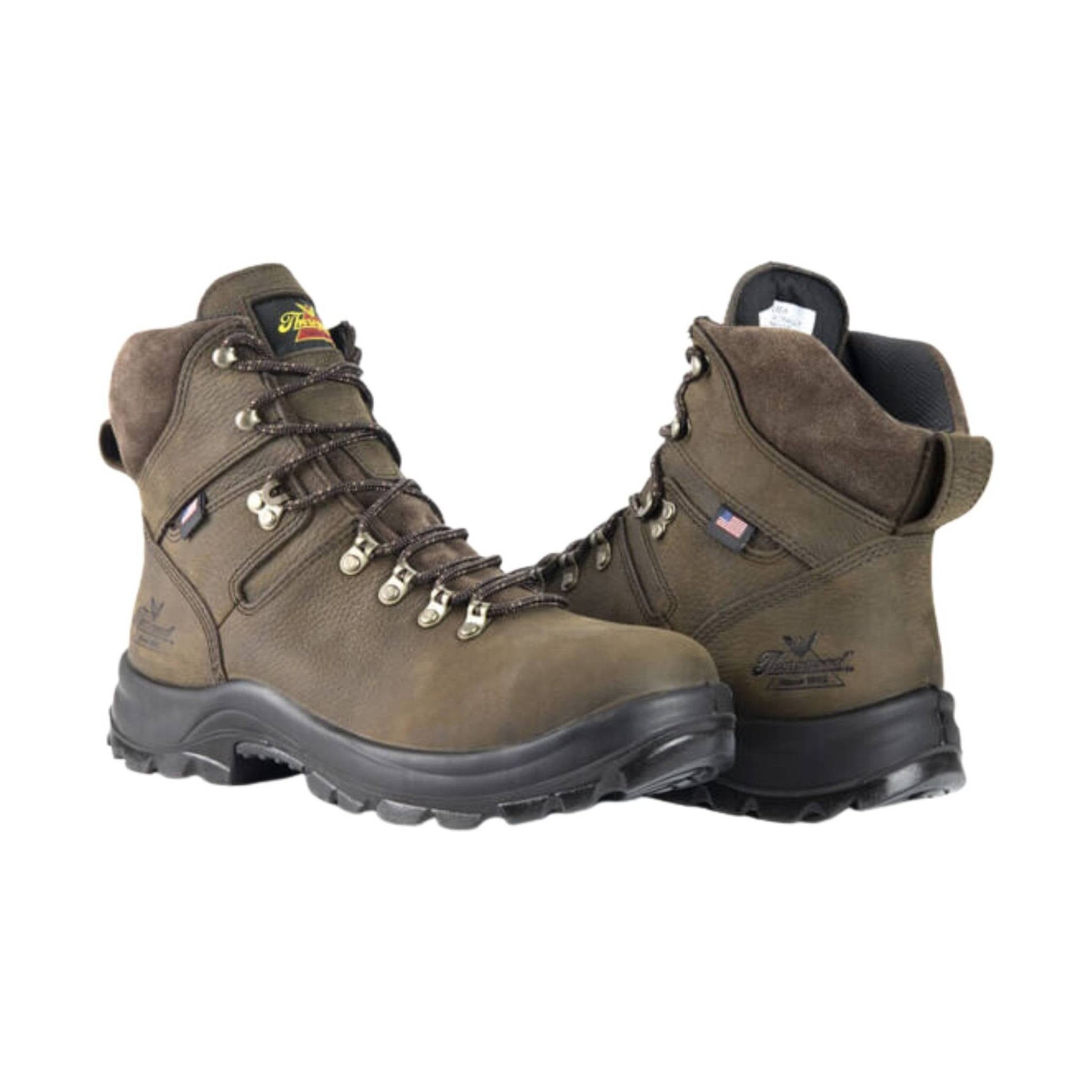Thorogood Men's American Union Waterproof 6 Inch Steel Toe Work Boot - Brown by Lenny's Shoe & Apparel