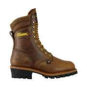 Thorogood Men's Logger 9 Inch 400g Insulated Waterproof Steel Toe Work Boot - Brown Trail Crazy Horse by Lenny's Shoe & Apparel