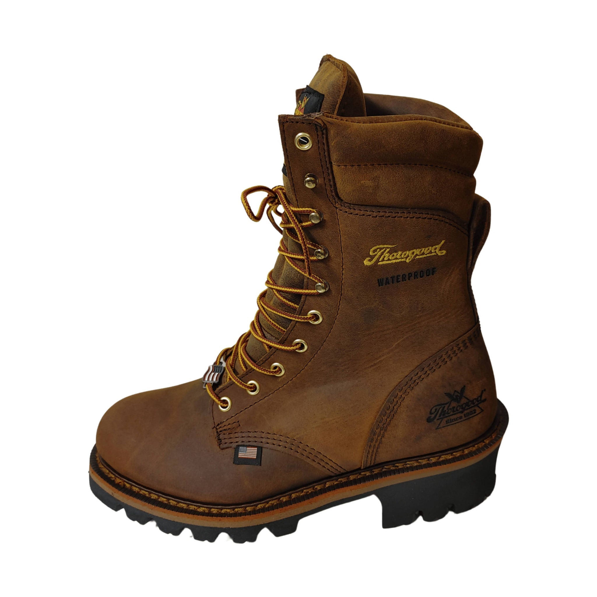 Thorogood Men's Logger 9 Inch 400g Insulated Waterproof Work Boot - Brown by Lenny's Shoe & Apparel