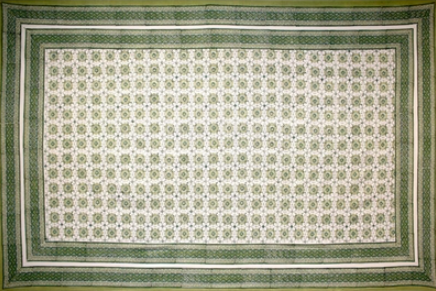 Tapestry Full Size Tile Print Green by Homeportonline