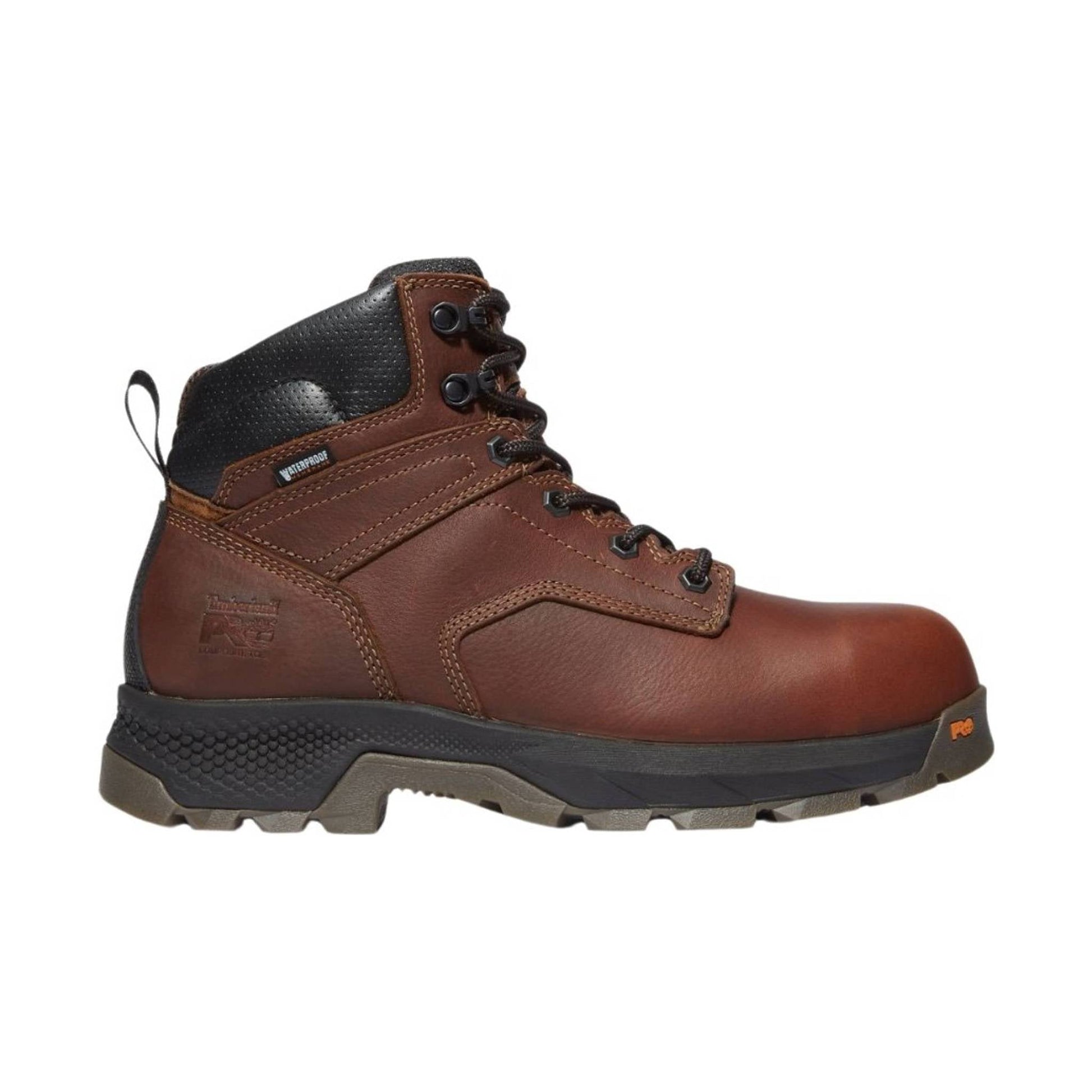 Timberland Pro Men's 6 Inch Titan EV Composite Toe Waterproof Work Boots - Brown by Lenny's Shoe & Apparel