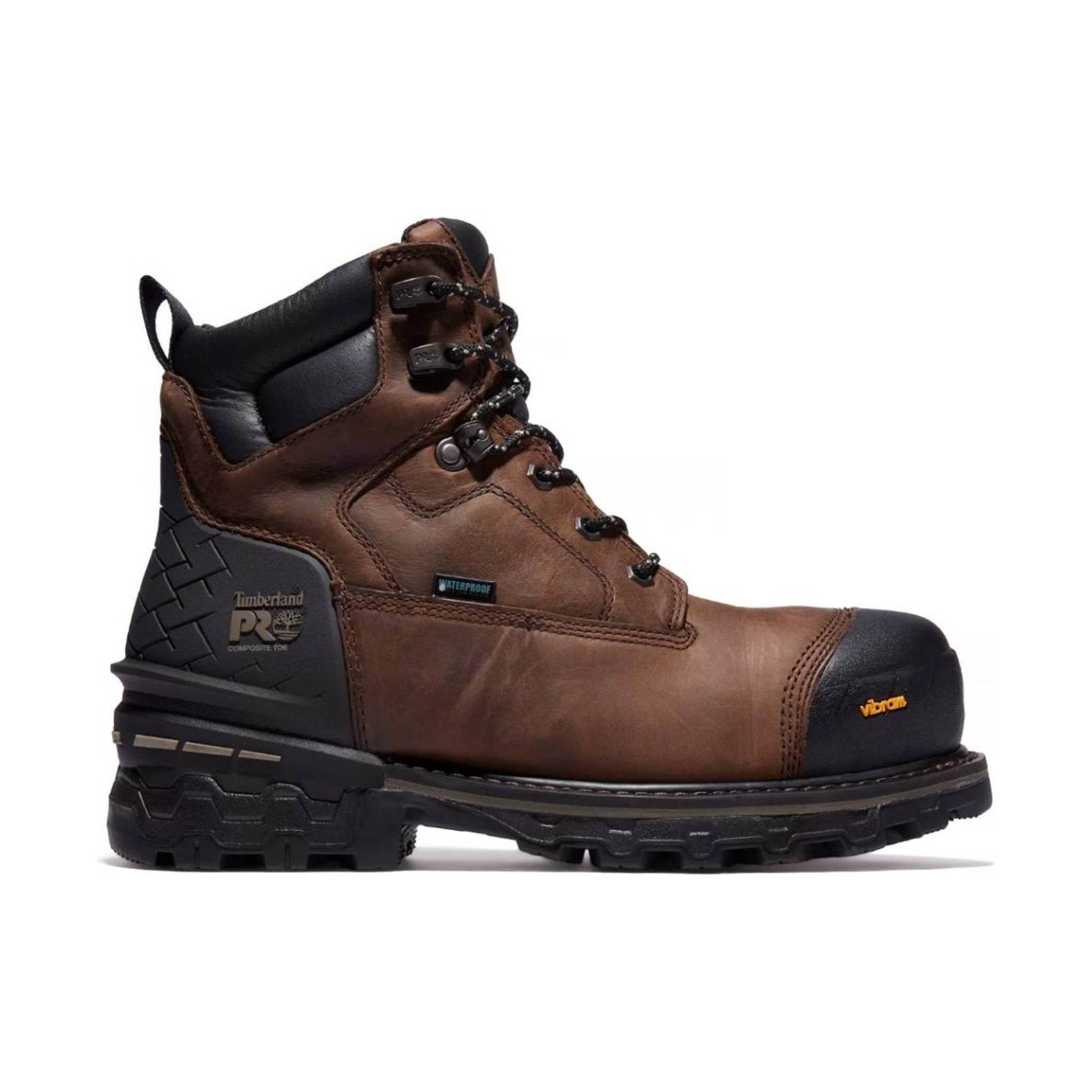 Timberland Pro Men's Boondock HD 6 Inch Composite Toe Work Boot - Brown Full-Grain by Lenny's Shoe & Apparel