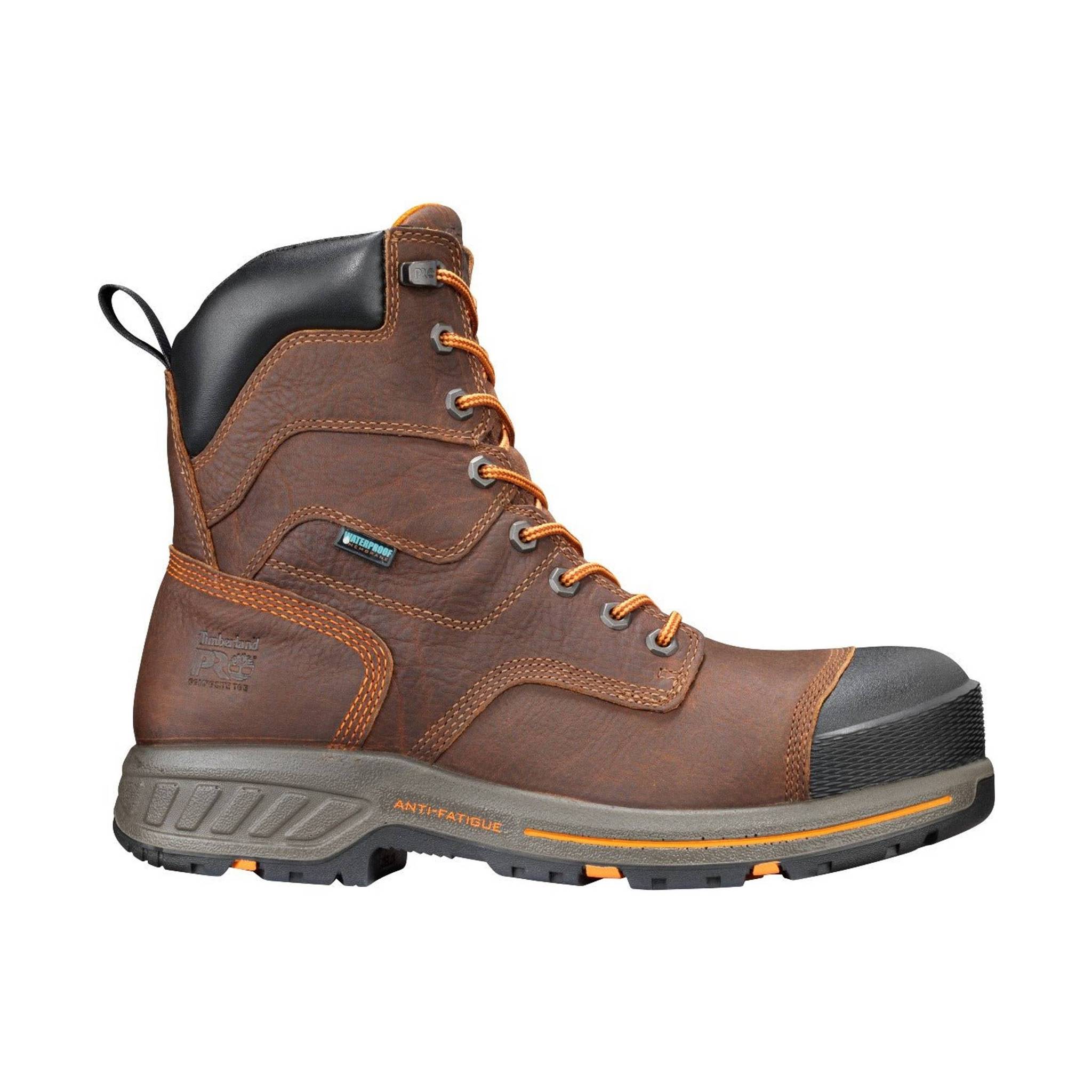 Timberland Pro Men's Helix HD 8 Inch Waterproof Composite Toe Work Boot - Brown by Lenny's Shoe & Apparel