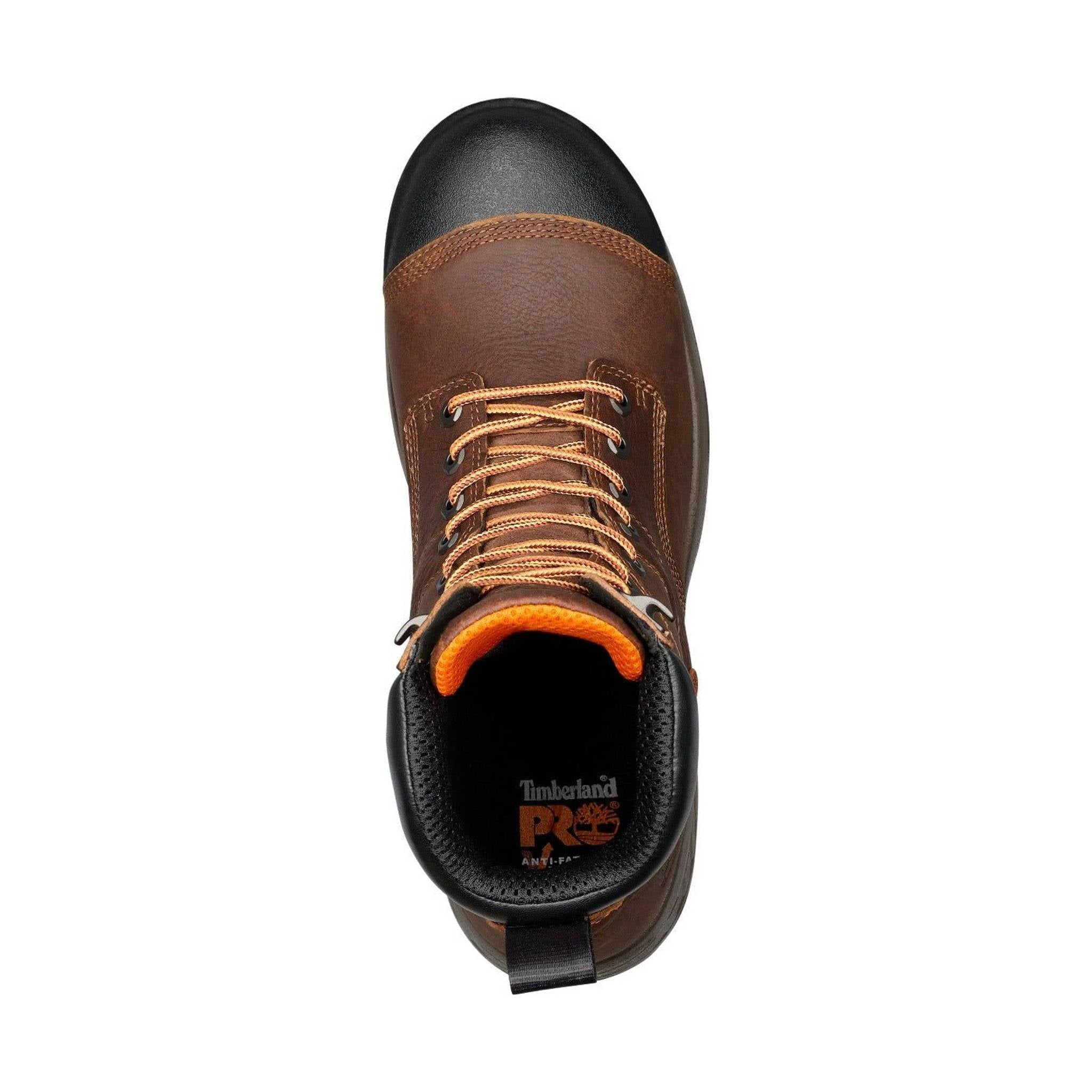 Timberland Pro Men's Helix HD 8 Inch Waterproof Composite Toe Work Boot - Brown by Lenny's Shoe & Apparel