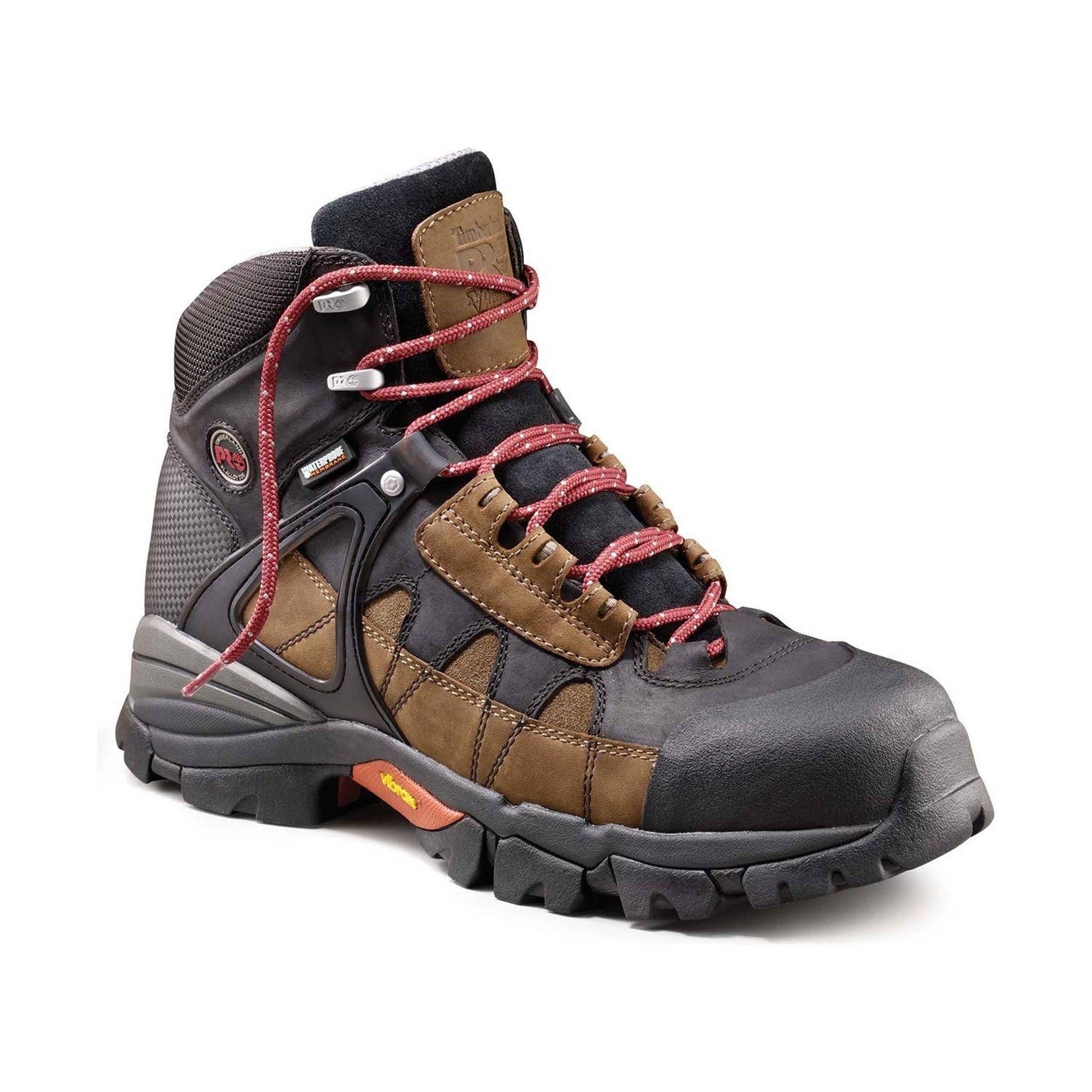 Timberland PRO Men's Hyperion Waterproof 6 Inch Alloy Toe Work Boots - Brown/Black Distressed by Lenny's Shoe & Apparel