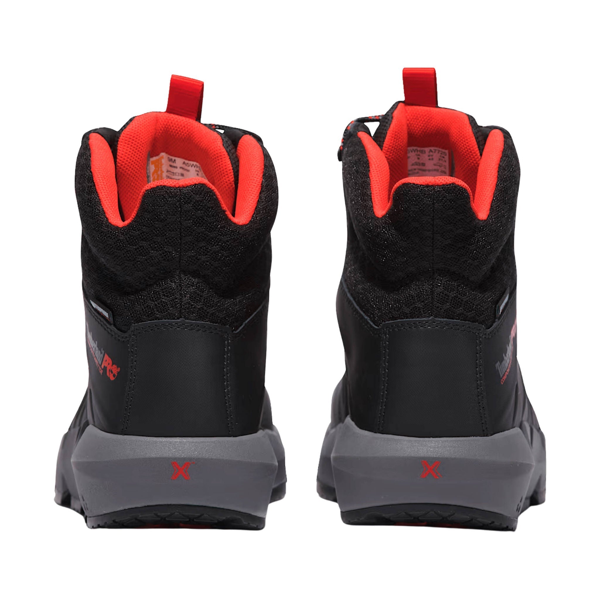 Timberland Pro Men's Morphix 6 Inch Waterproof Composite Toe Work Boots - Black/Red by Lenny's Shoe & Apparel