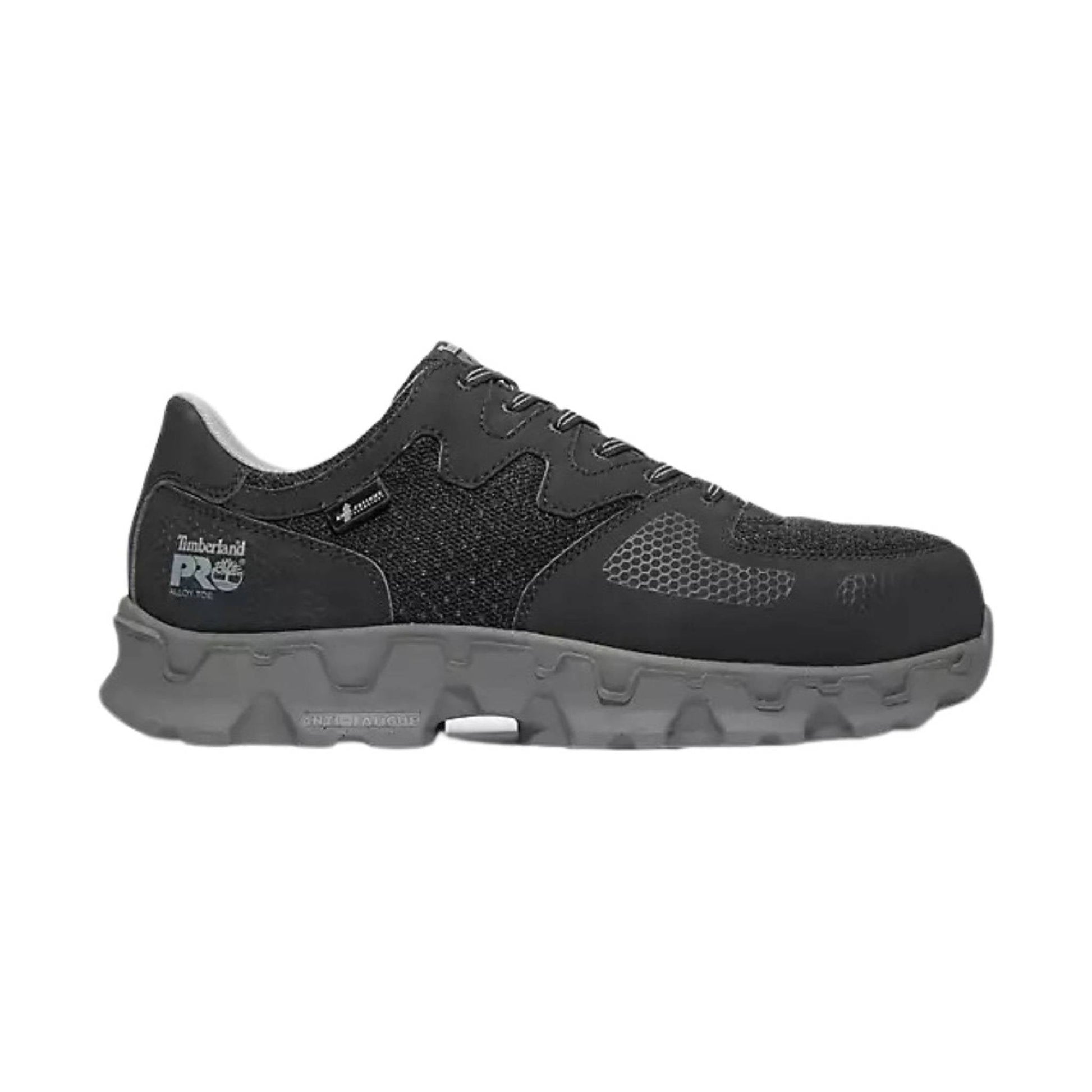 Timberland PRO Men's Powertrain Alloy Toe ESD Work Shoes - Black/Grey by Lenny's Shoe & Apparel