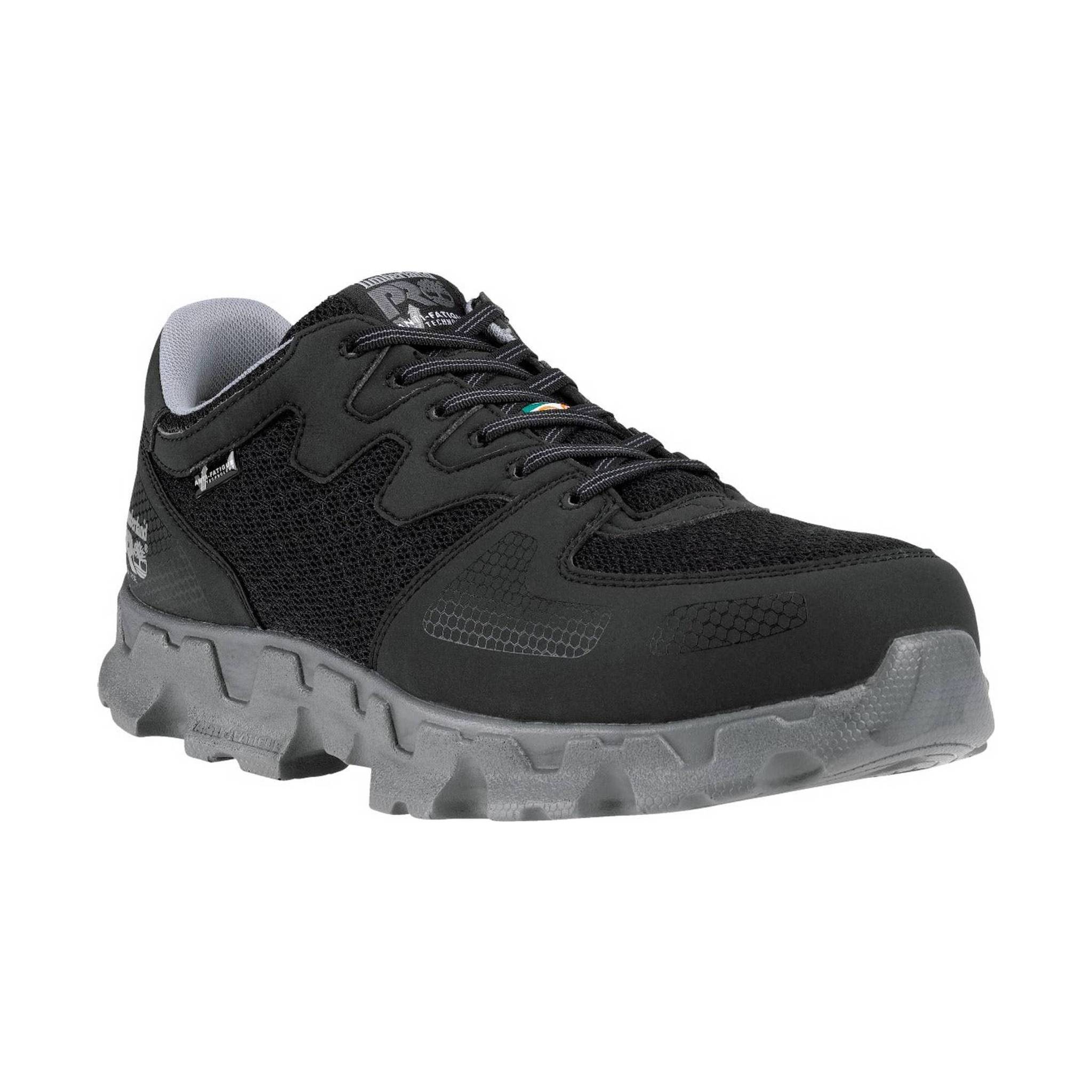 Timberland PRO Men's Powertrain Alloy Toe ESD Work Shoes - Black/Grey by Lenny's Shoe & Apparel