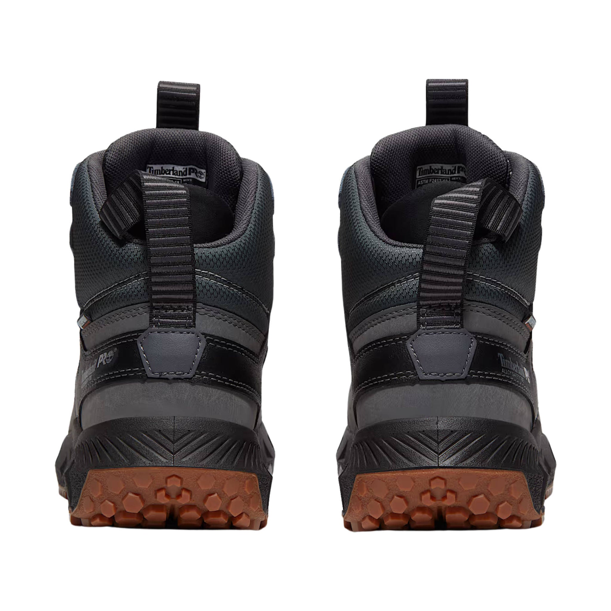 Timberland Pro Men's Tempe 6 Inch Waterproof Alloy Toe Work Boots - Medium Grey Leather by Lenny's Shoe & Apparel