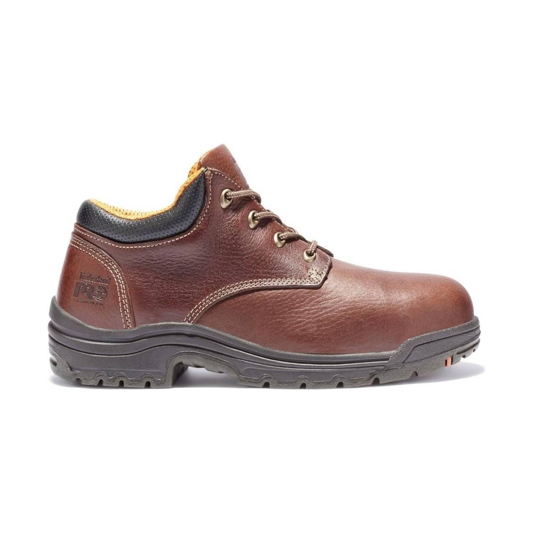 Timberland Pro Men`s Titan EH Alloy Toe Work Shoe - Brown Oiled Full-Grain by Lenny's Shoe & Apparel