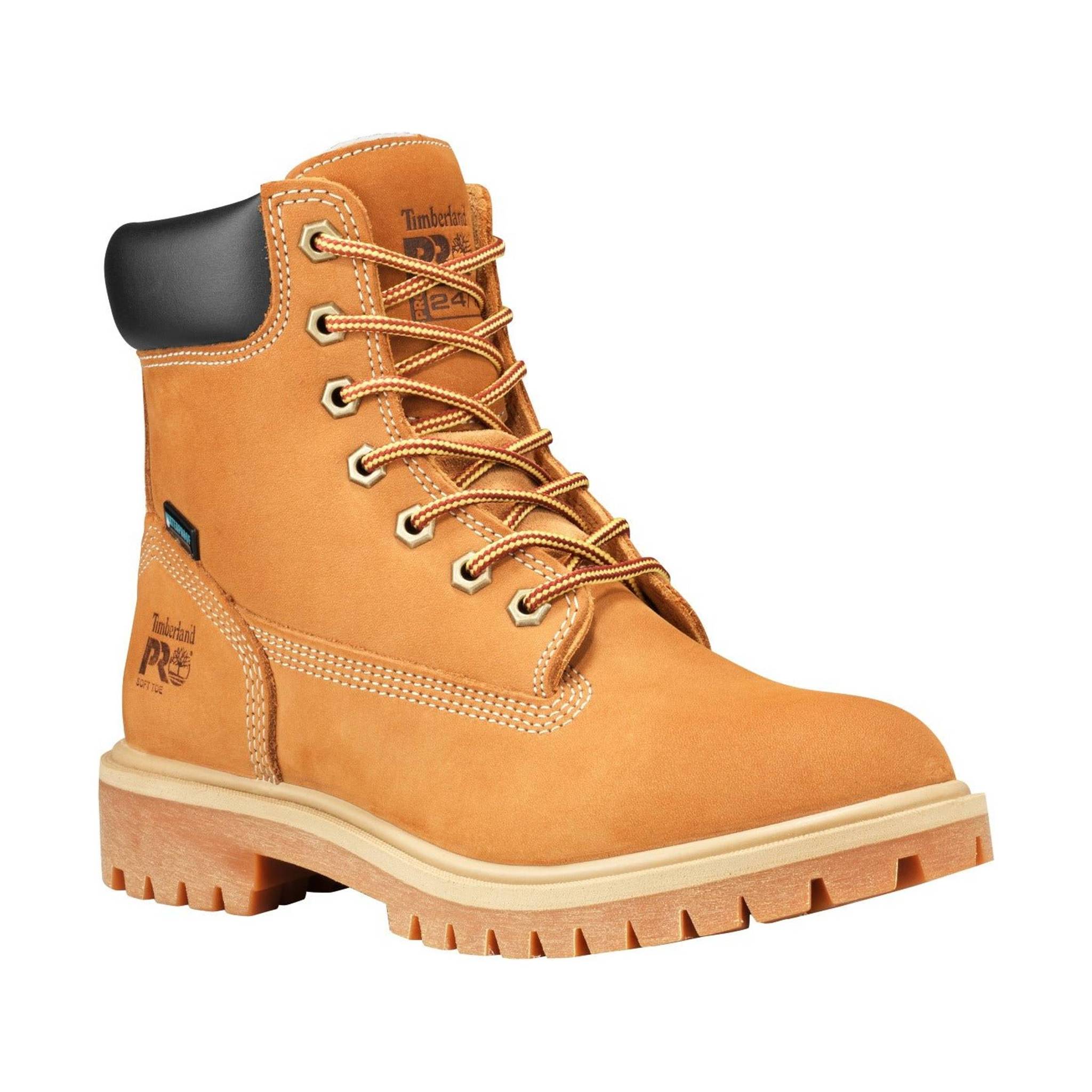 Timberland Pro Women's 6" Direct Attach Waterproof Insulated Work Boot Soft Toe - Wheat by Lenny's Shoe & Apparel