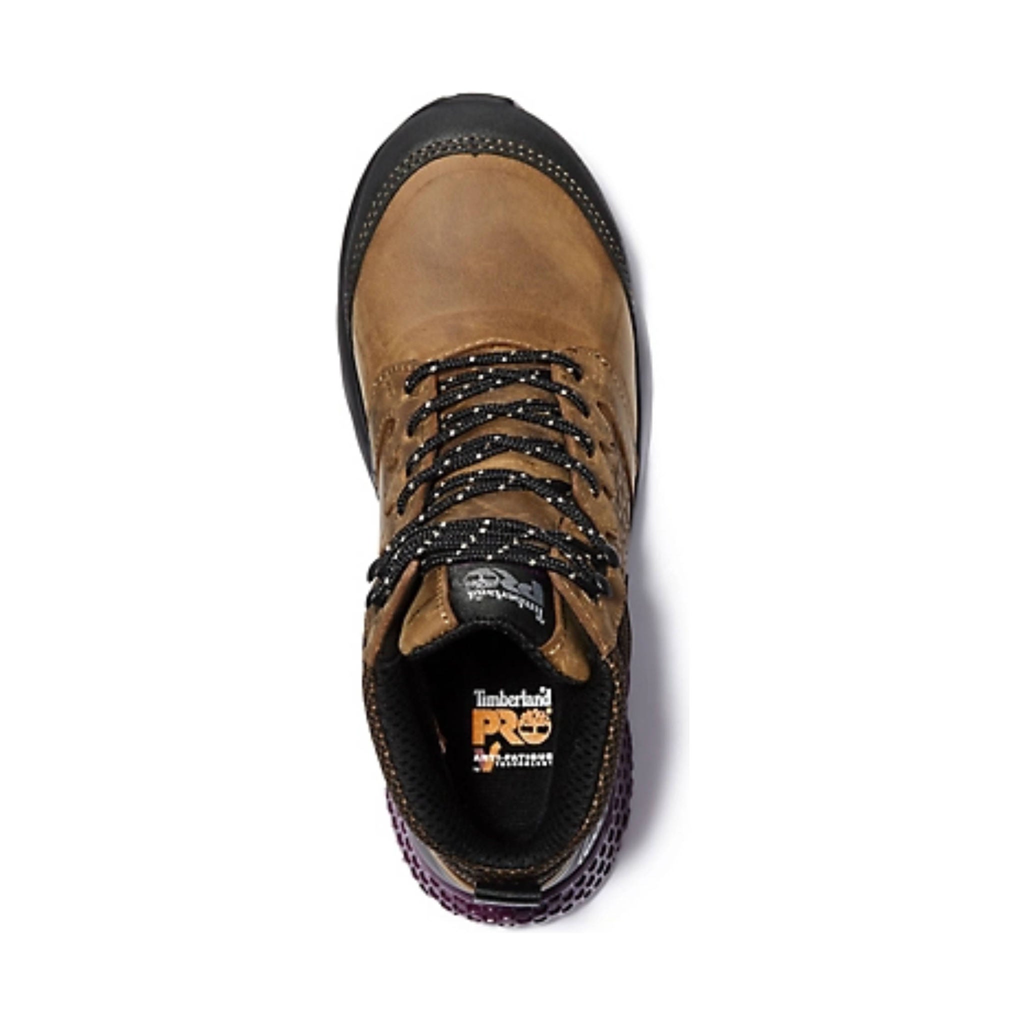 Timberland Pro Women's Reaxion Mid Composite Toe Waterproof Work Boots - Brown/Purple by Lenny's Shoe & Apparel