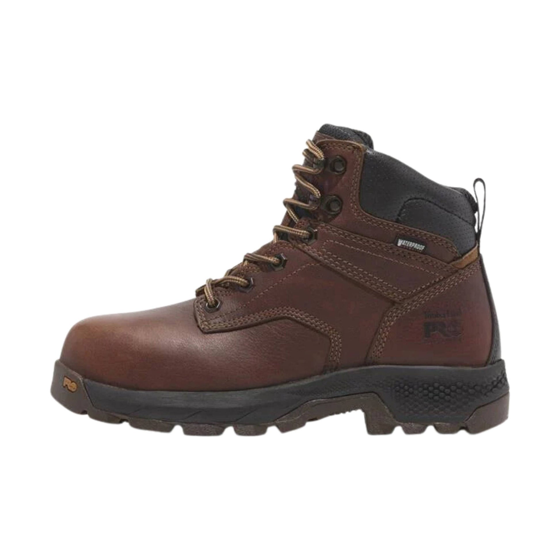 Timberland Pro Women's Titan EV 6 Inch 400G Composite Toe Waterproof Work Boots - Brown/Coffee Tailgate by Lenny's Shoe & Apparel