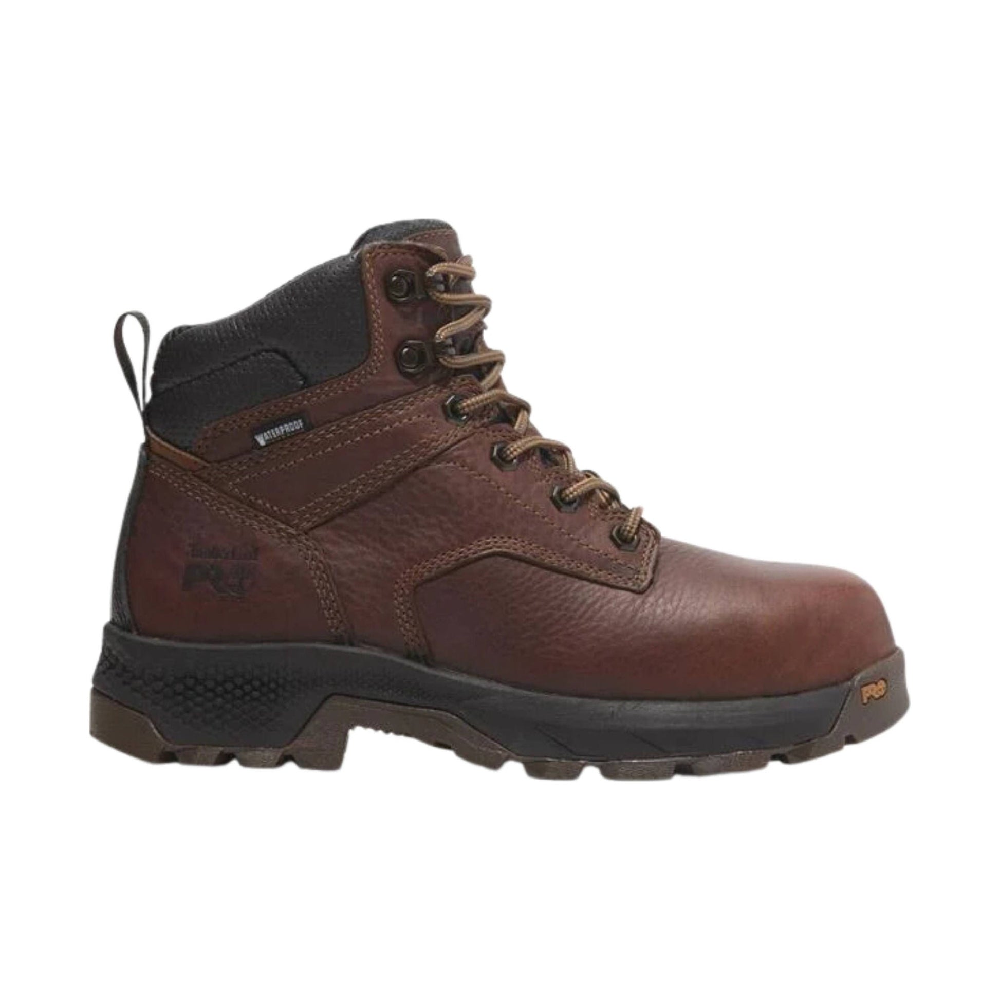 Timberland Pro Women's Titan EV 6 Inch 400G Composite Toe Waterproof Work Boots - Brown/Coffee Tailgate by Lenny's Shoe & Apparel