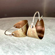 Brass Wide Hoop Earrings - 3 sizes