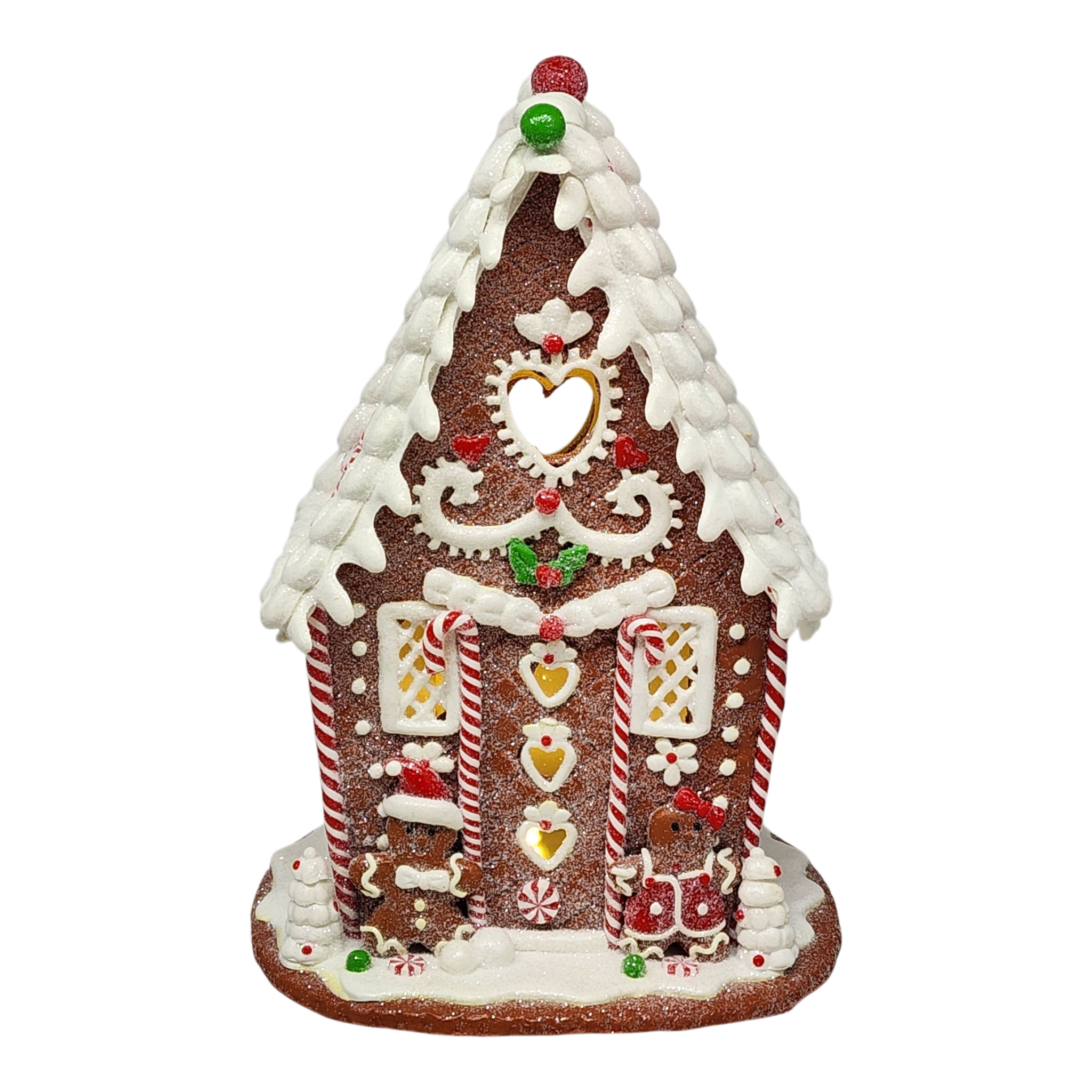 Whimsical Lighted Gingerbread Cottage