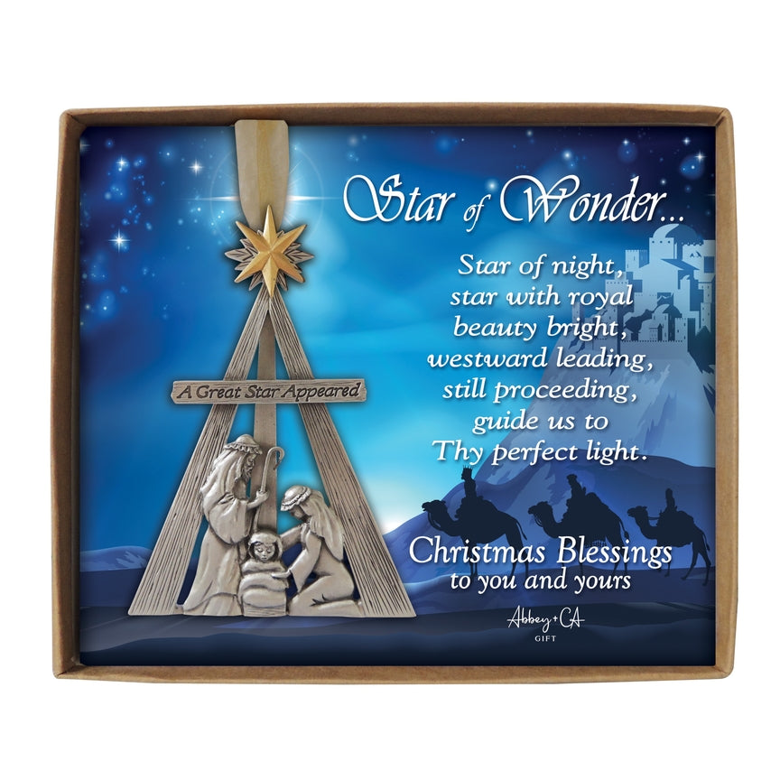 Star of Wonder Nativity Ornament