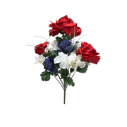 Red White and Blue Flower Bouquet