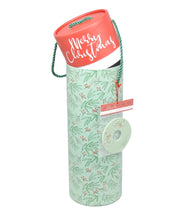 Christmas Wine Box Tube - Christmas Greenery