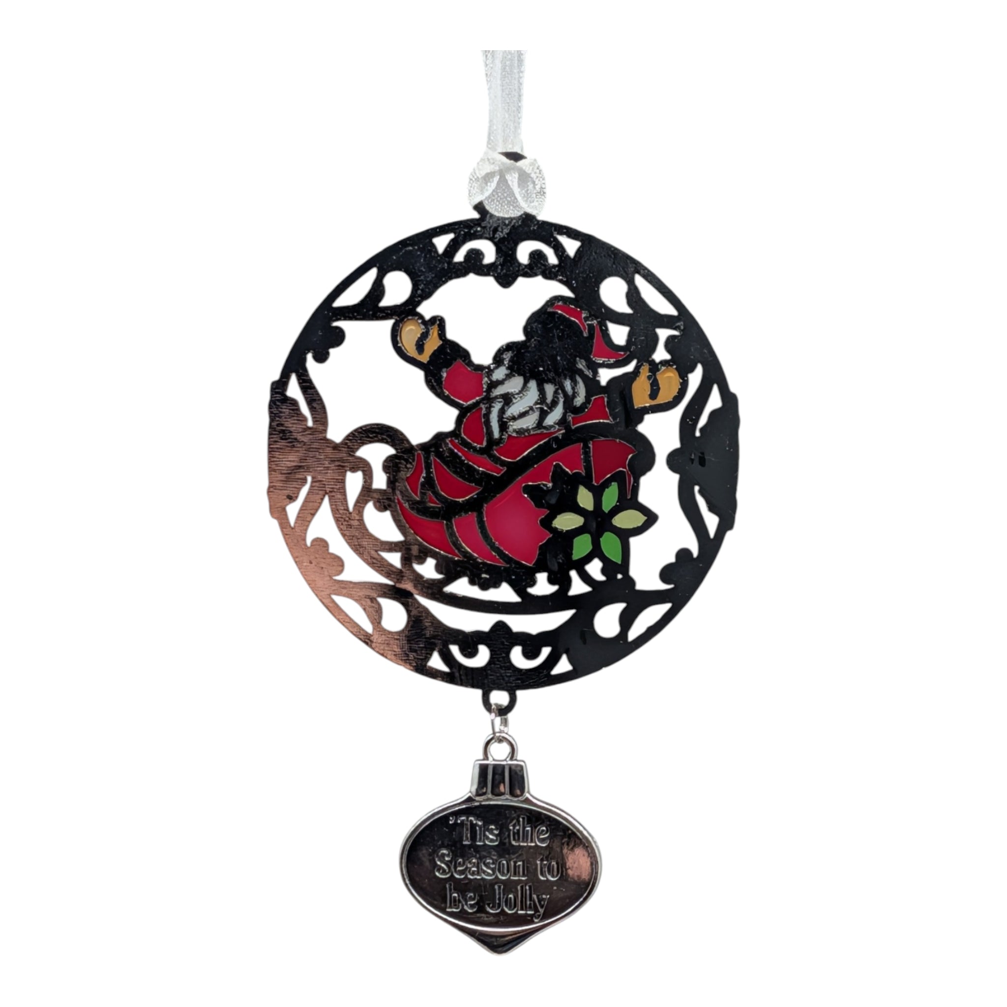 'Tis the Season to be Jolly Santa - Colors of Christmas Ornament