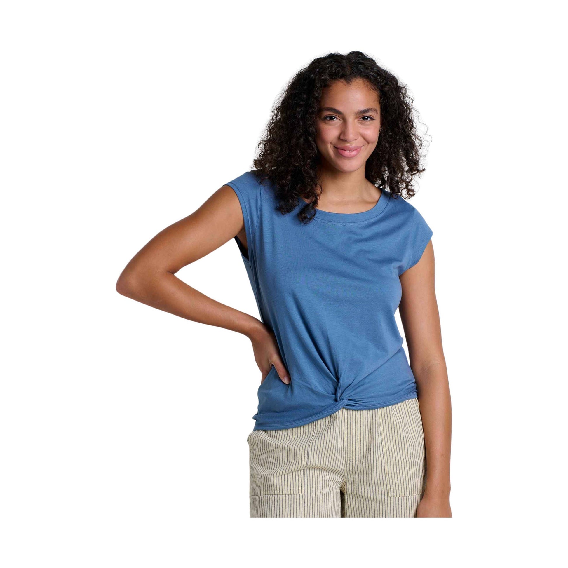 Toad & Co Women's Anza Short Sleeve Shirt - Pacific Blue by Lenny's Shoe & Apparel