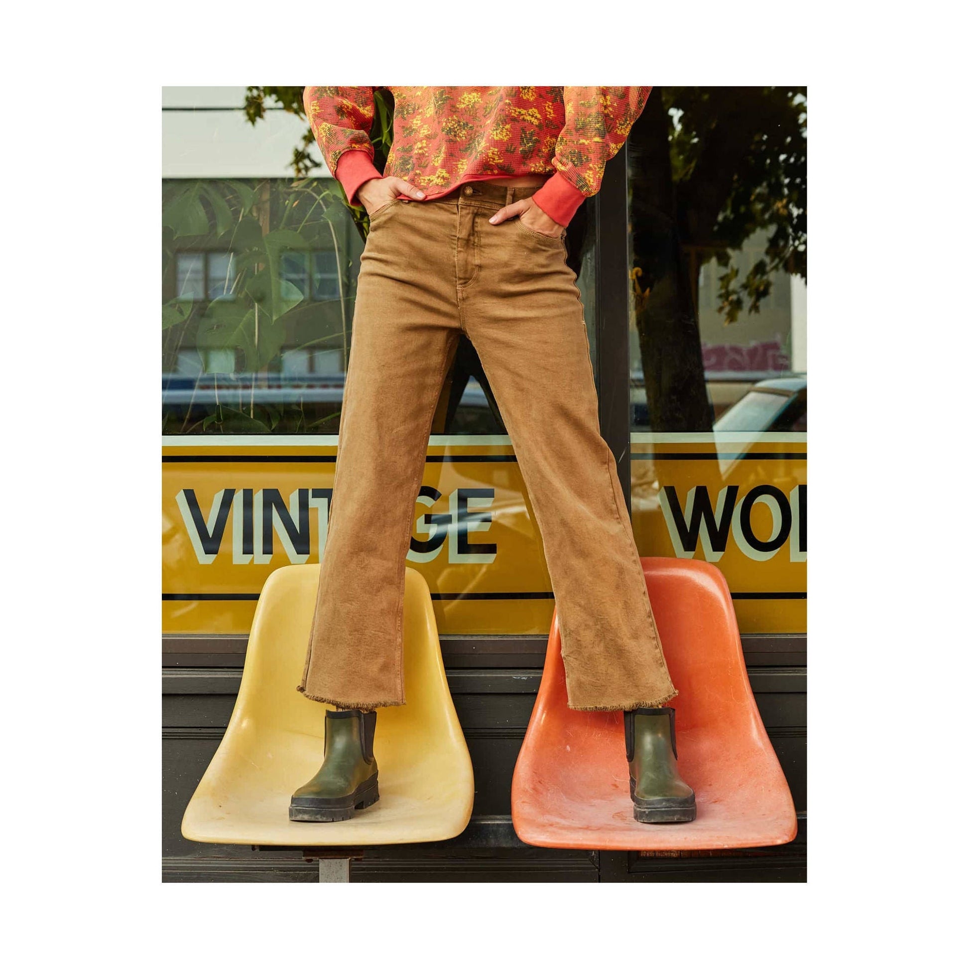 Toad & Co Women's Balsam Seeded Cutoff Pant - Honey Brown by Lenny's Shoe & Apparel