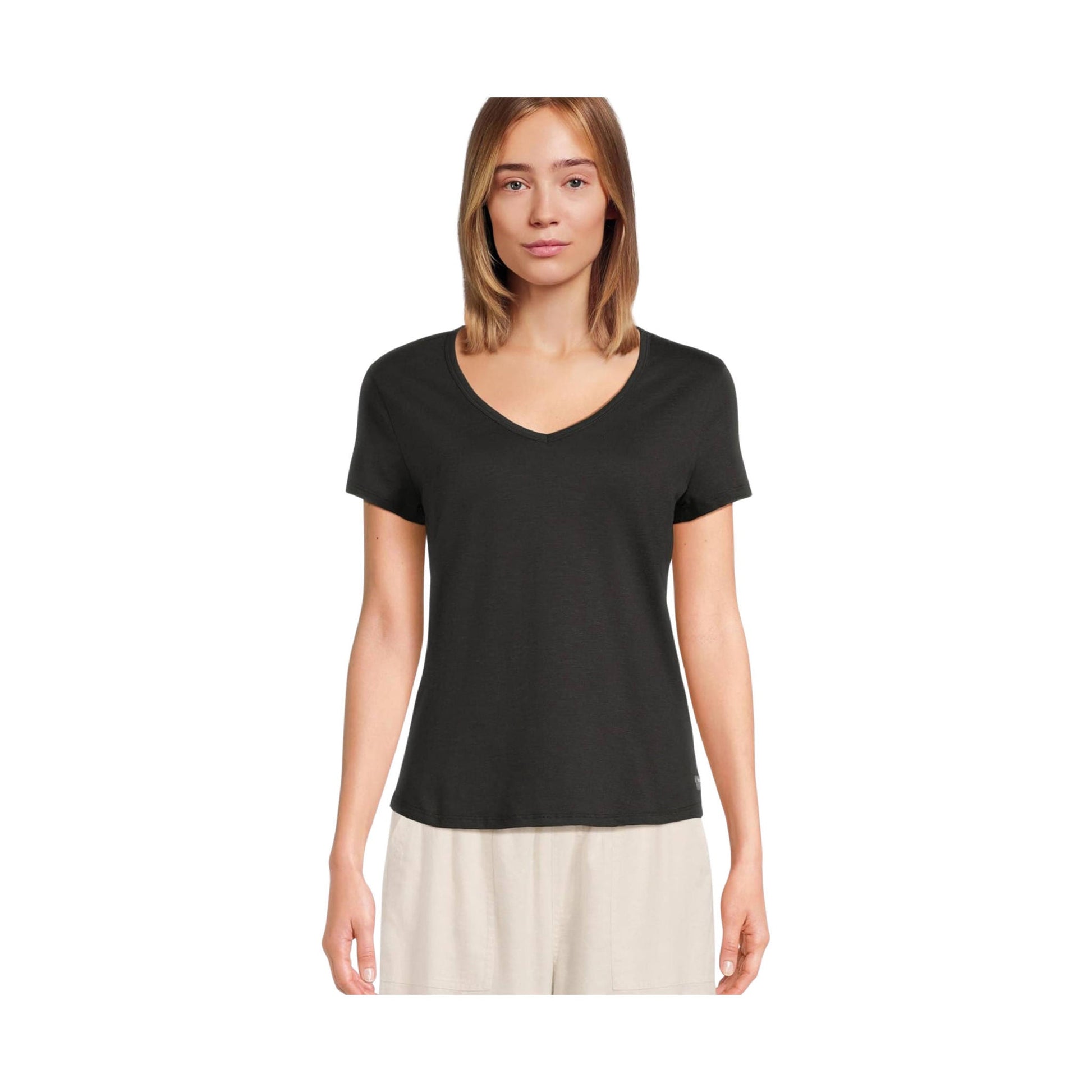 Toad & Co Women's Marley II Short Sleeve Tee - True Black by Lenny's Shoe & Apparel