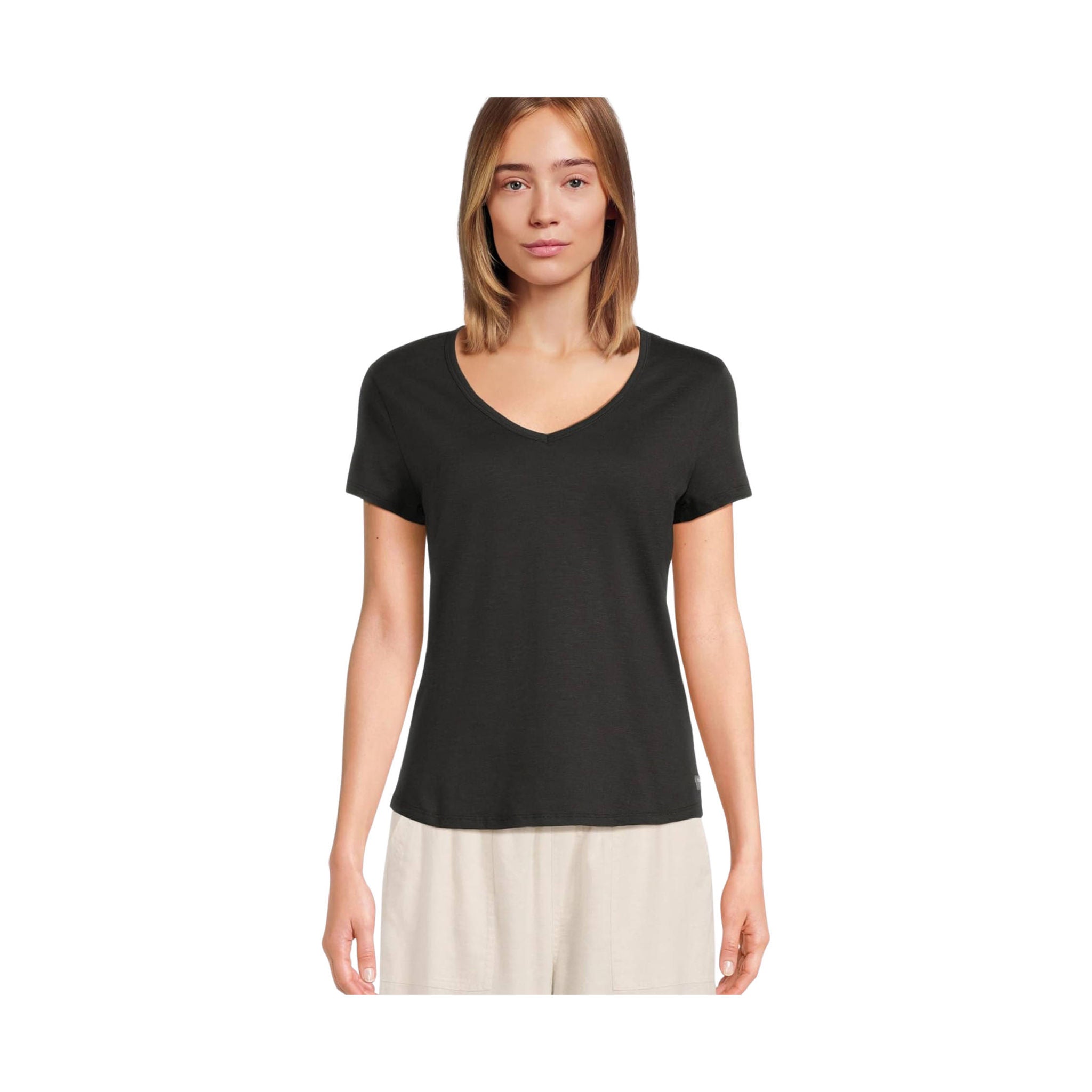 Toad & Co Women's Marley II Short Sleeve Tee - True Black by Lenny's Shoe & Apparel