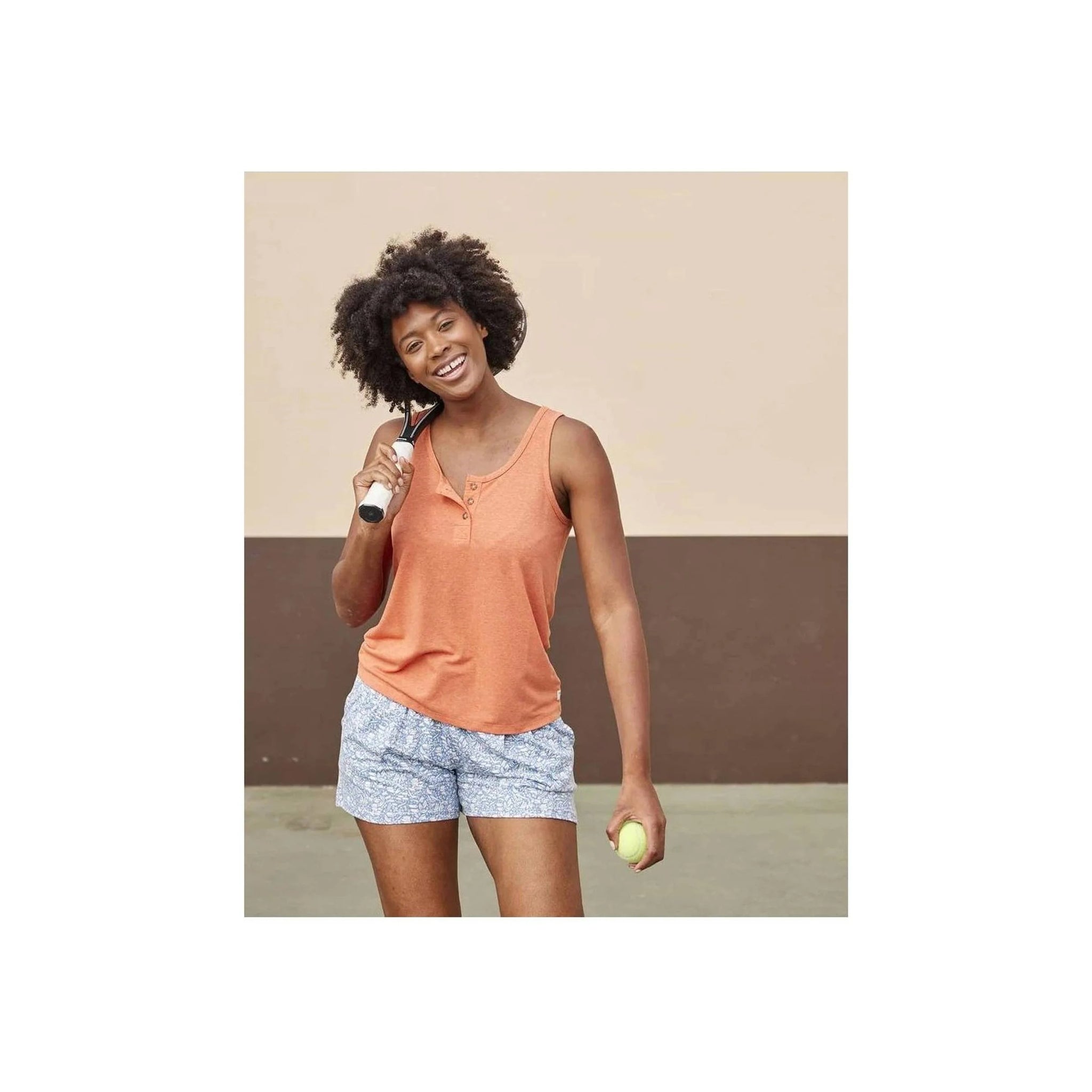 Toad & Co Women's Piru Henley Tank - Dreamsicle by Lenny's Shoe & Apparel