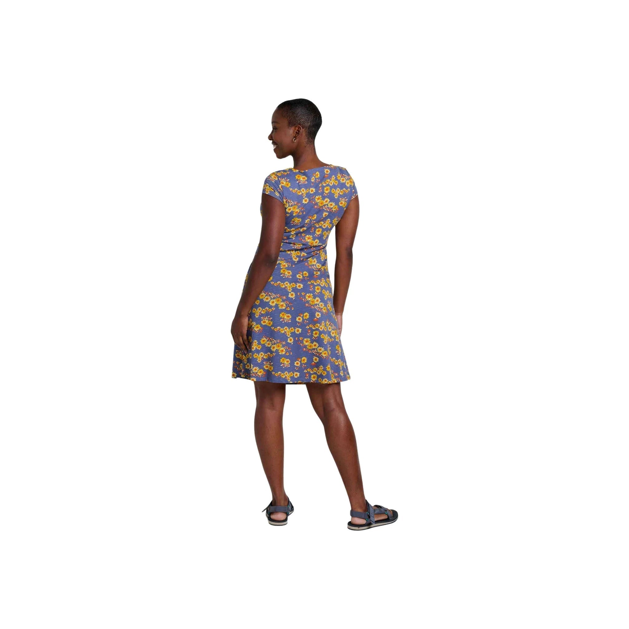 Toad & Co Women's Rosemarie Dress - Blue Shadow Daisy by Lenny's Shoe & Apparel