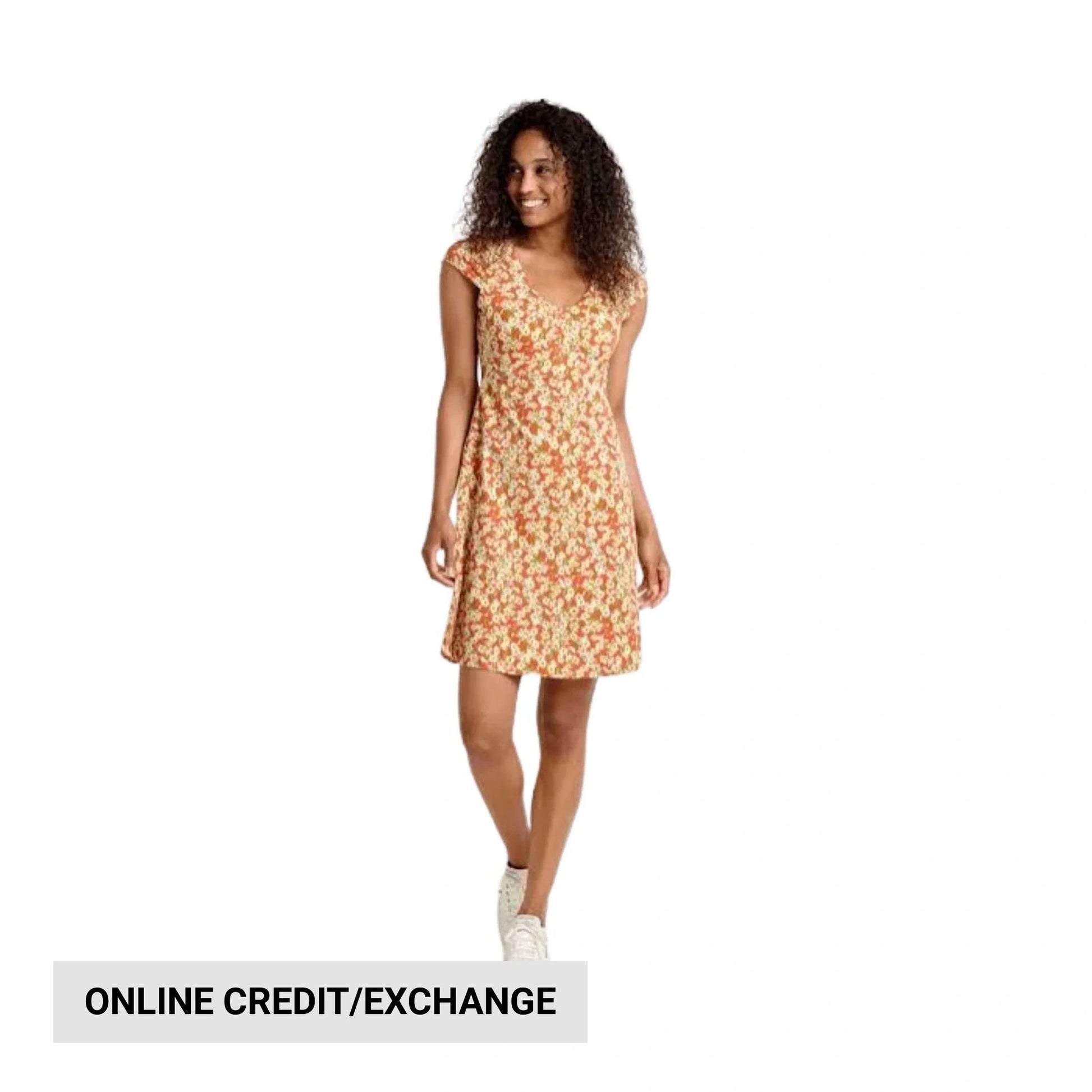 Toad & Co Women's Rosemarie Dress - Mango Daisy Field by Lenny's Shoe & Apparel