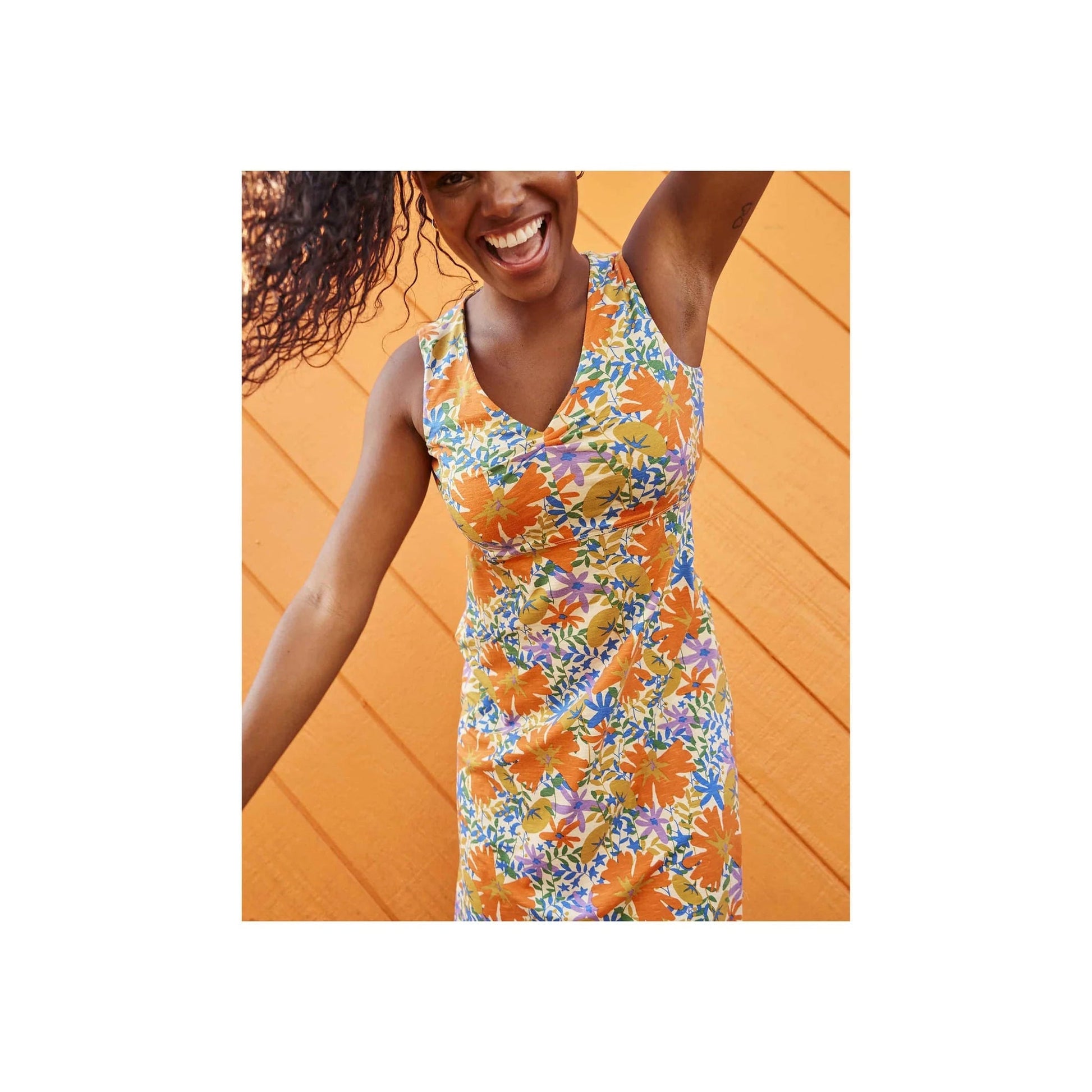Toad & Co Women's Rosemarie Sleeveless Dress - Barley Daisy by Lenny's Shoe & Apparel