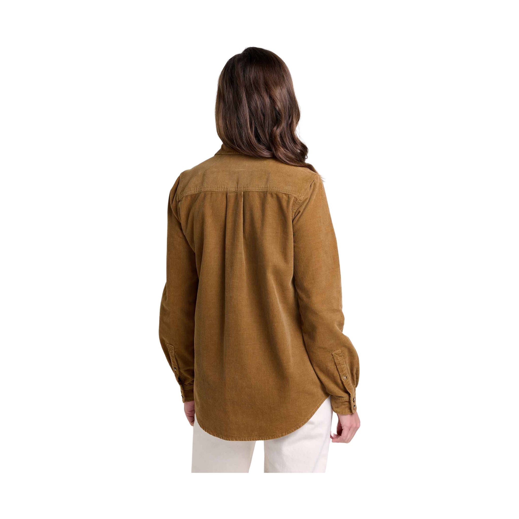 Toad & Co Women's Scouter Cord Long Sleeve Shirt - Honey Brown by Lenny's Shoe & Apparel