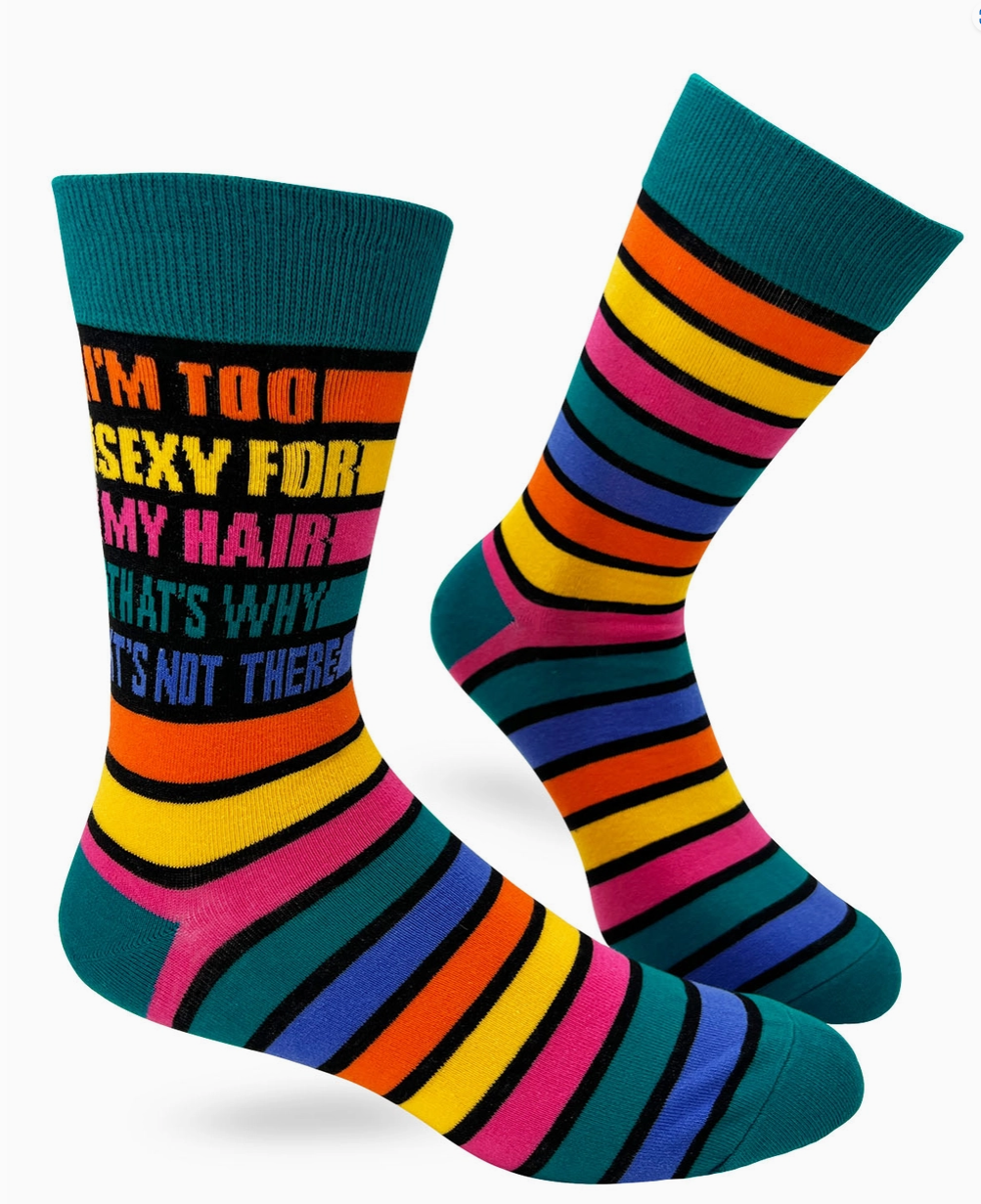 Fabdaz - Too Sexy Men's Novelty Crew Socks by SidePony Boutique