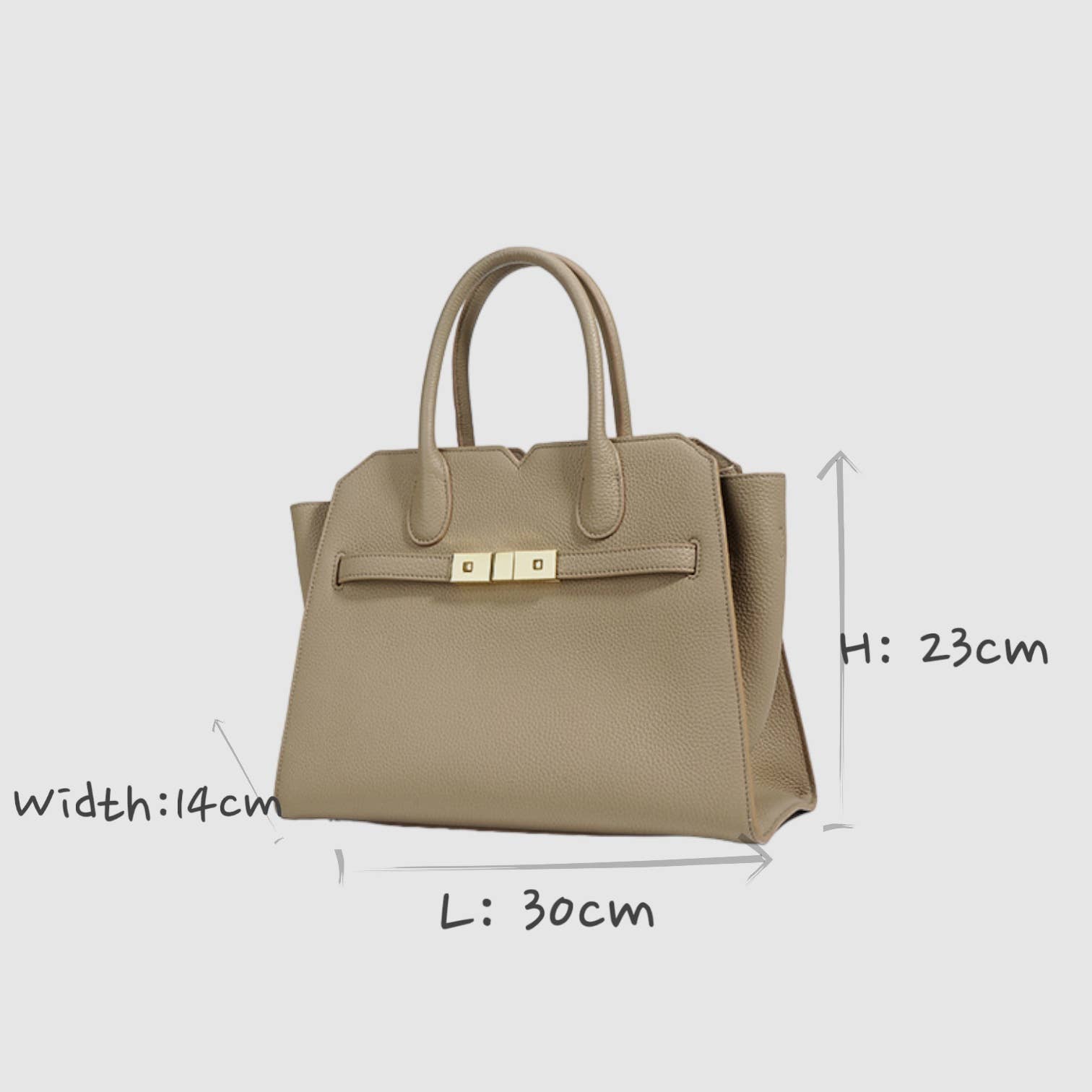 Top Handle Metallic Lock Boston Bag Shoulder Bag by elliparr