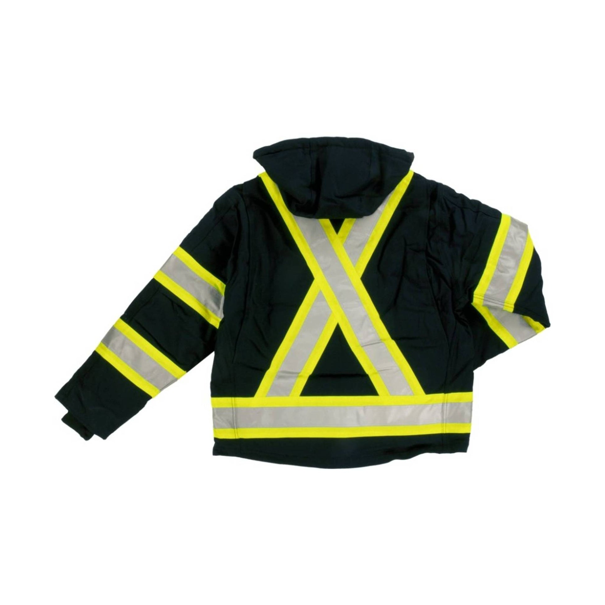 Tough Duck Men's Duck Safety Jacket - Black by Lenny's Shoe & Apparel