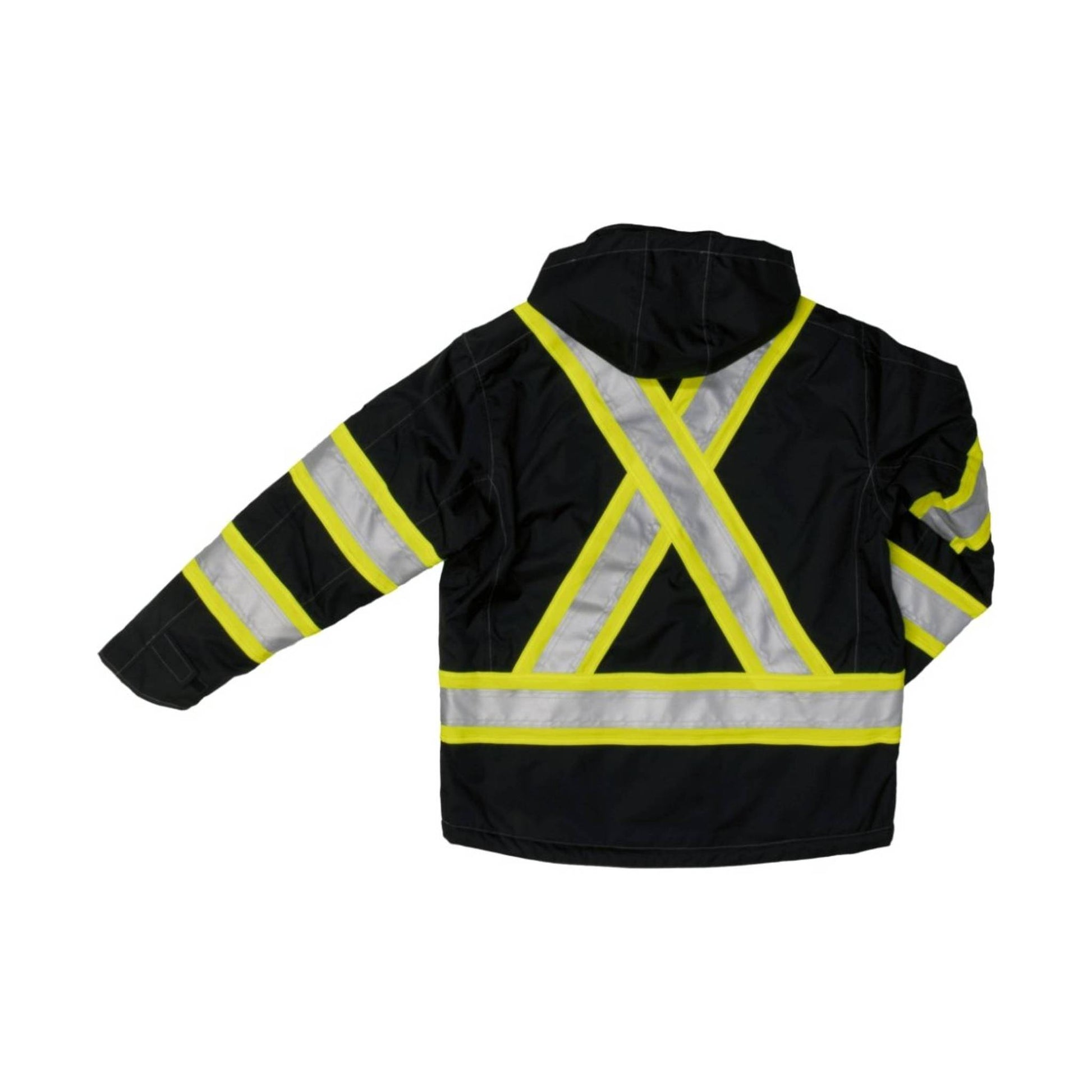 Tough Duck Men's Fleece Lined Safety Jacket - Black by Lenny's Shoe & Apparel