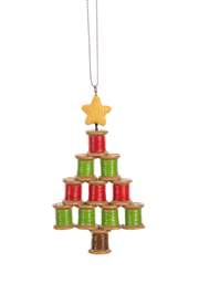 Thread Spool Tree ornament