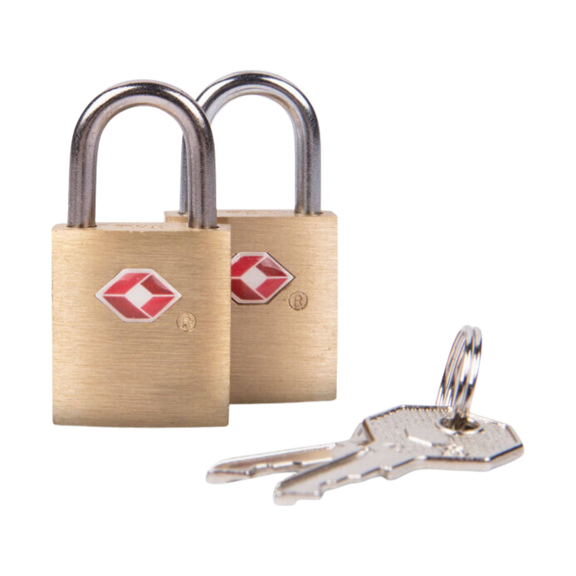 Travelon Set of 2 TSA Accepted Padlocks - Gold by Lenny's Shoe & Apparel